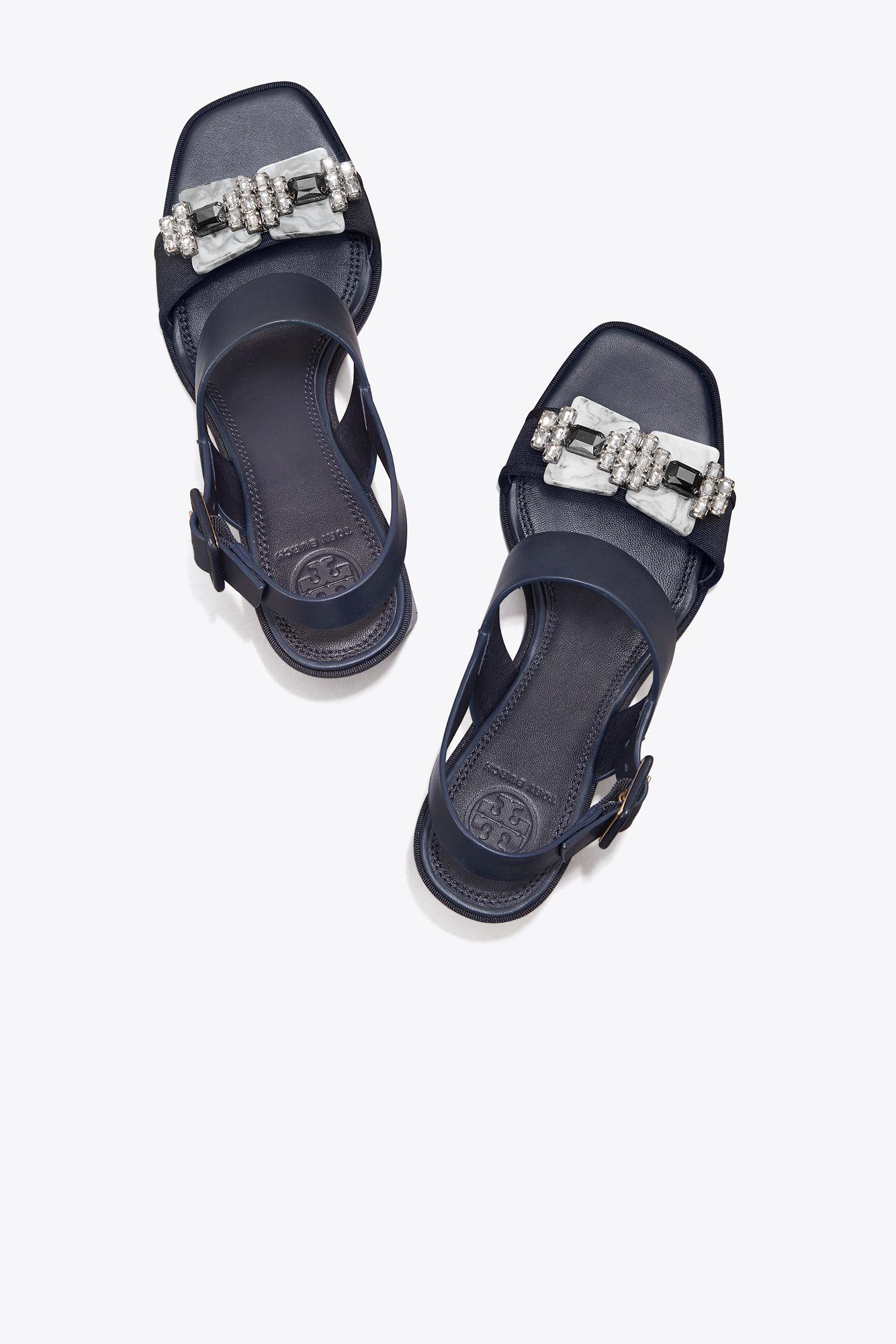 Tory burch delaney hotsell embellished flat sandal