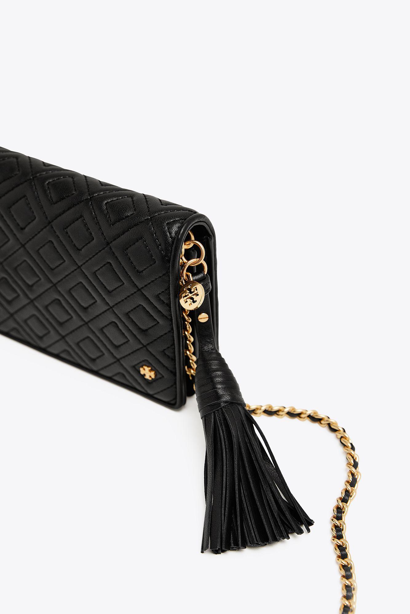 Tory Burch Fleming Wallet Crossbody Black Literacy Basics