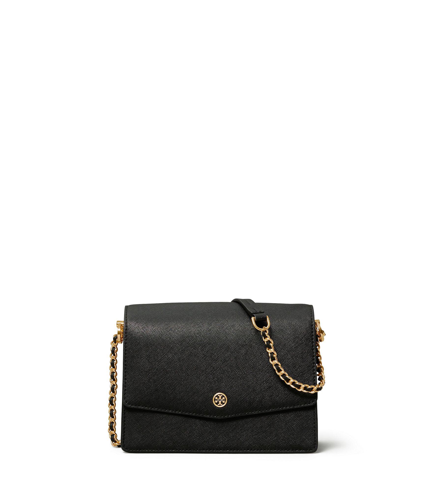 Tory Burch Leather Robinson Convertible Shoulder Bag in Black - Lyst