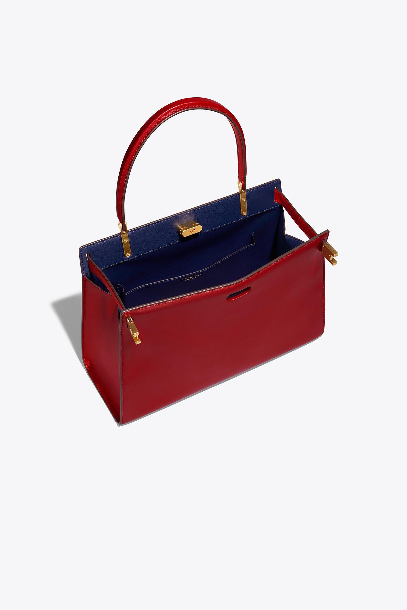 Tory Burch Lee Radziwill Bag in Red | Lyst