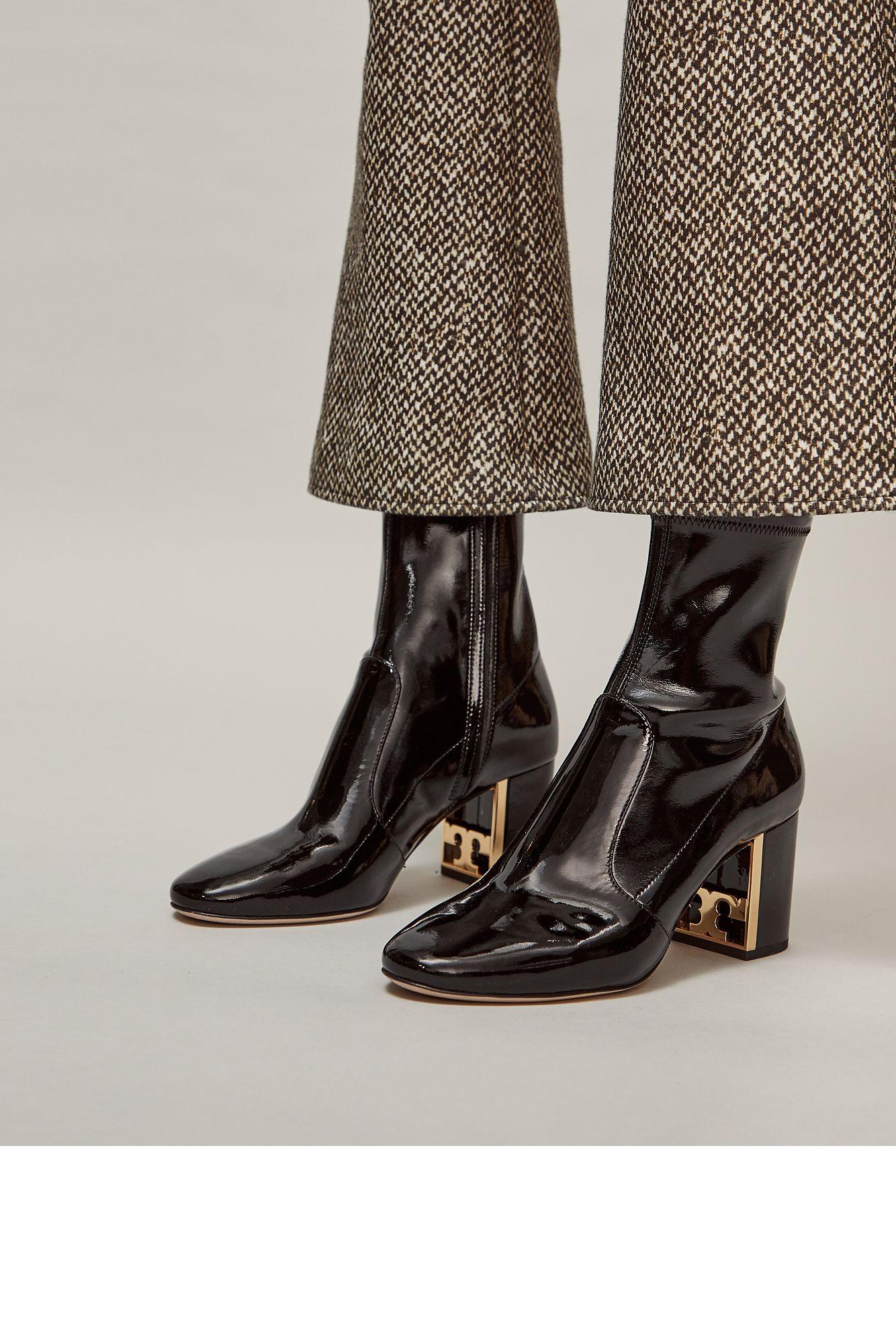tory burch leather booties