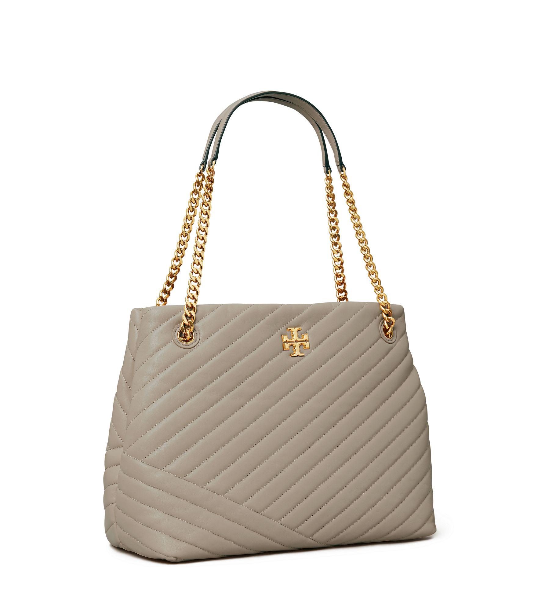 Tory Burch Kira Chevron Tote in Black