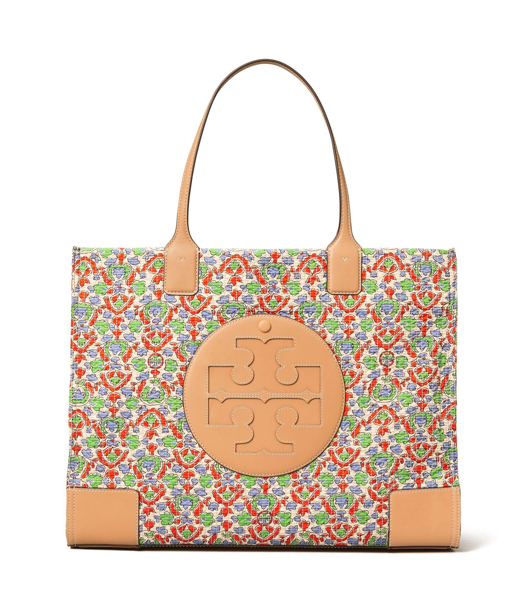 Tory Burch Satin Ella Floral Quilted Tote Bag Save 17 Lyst