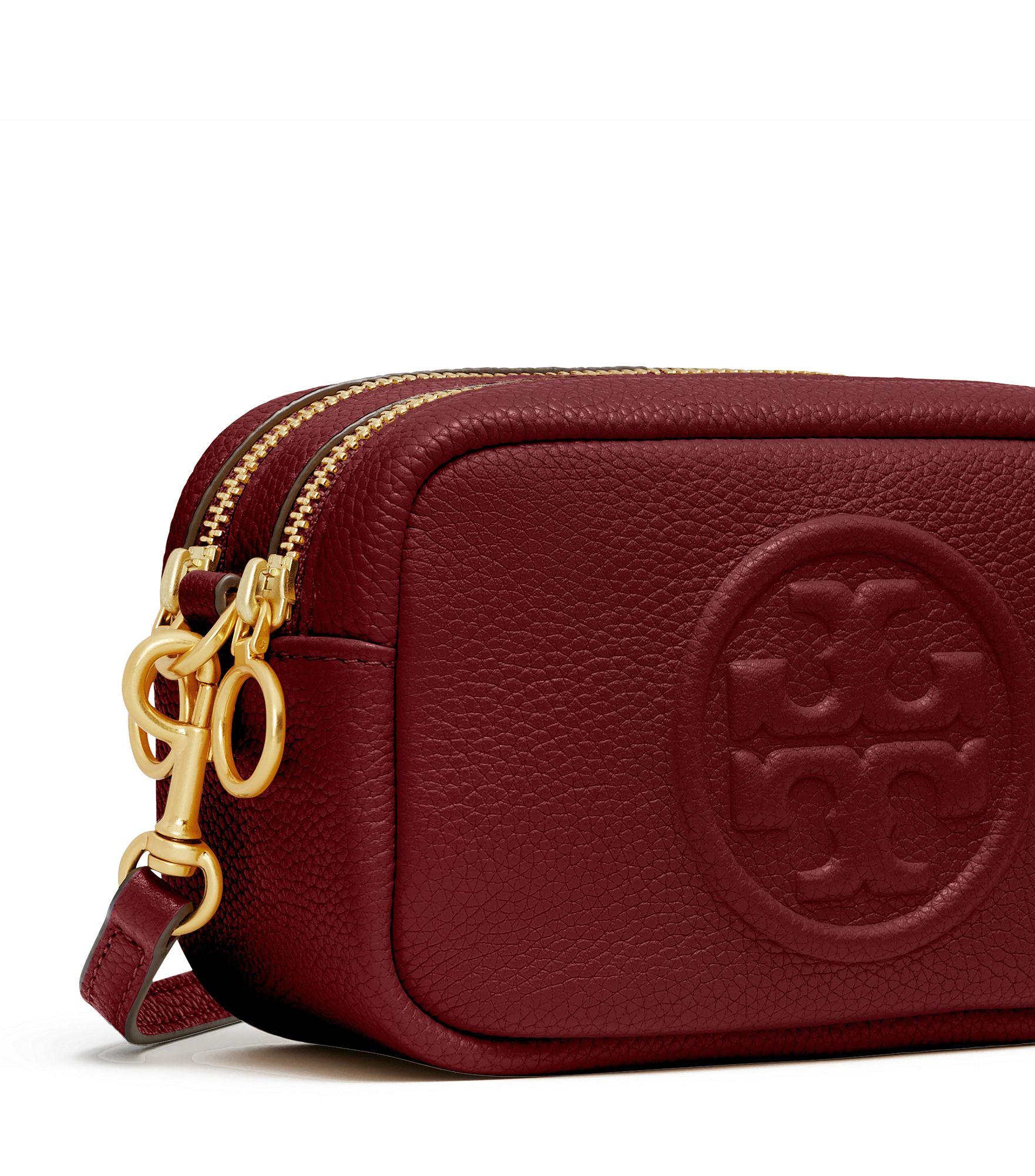 Tory Burch Leather Perry Bombe Mini Bag in Brown - Lyst