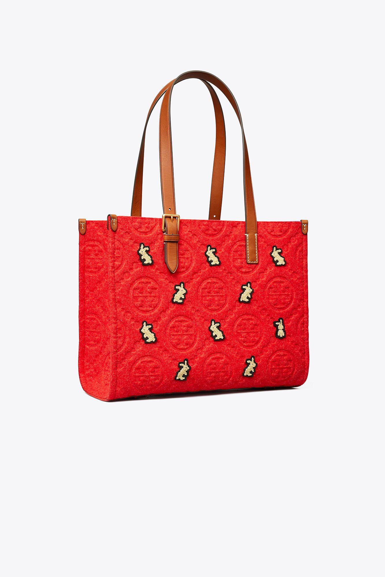 Tory Burch T Monogram Jacquard Embroidered Tote