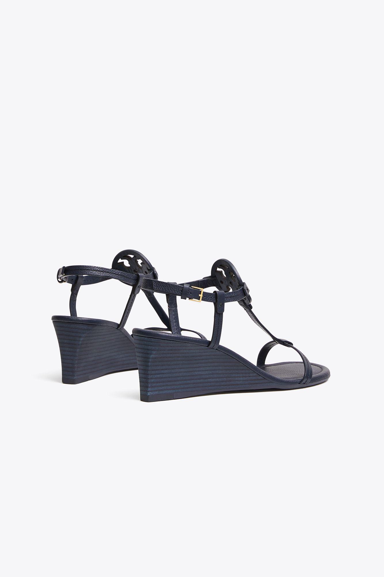 tory burch miller wedge sandal black