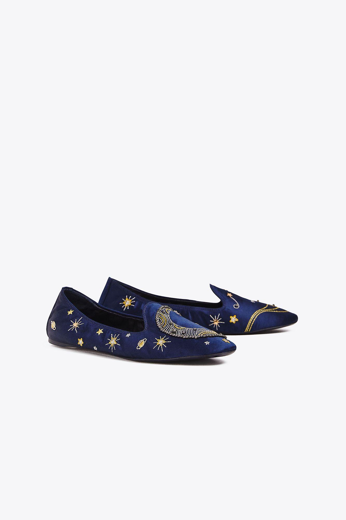 Tory burch shop olympia embroidered loafer