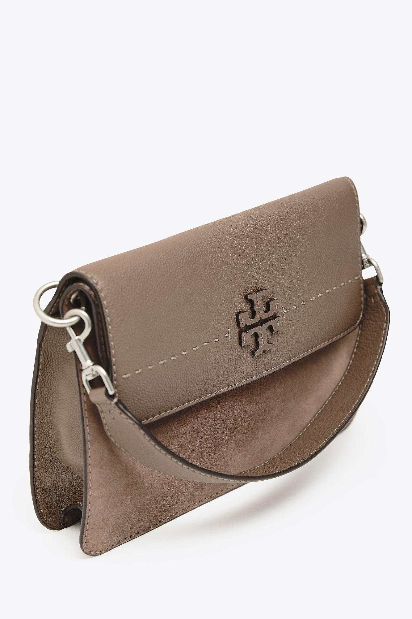 tory burch mcgraw mixed suede shoulder bag