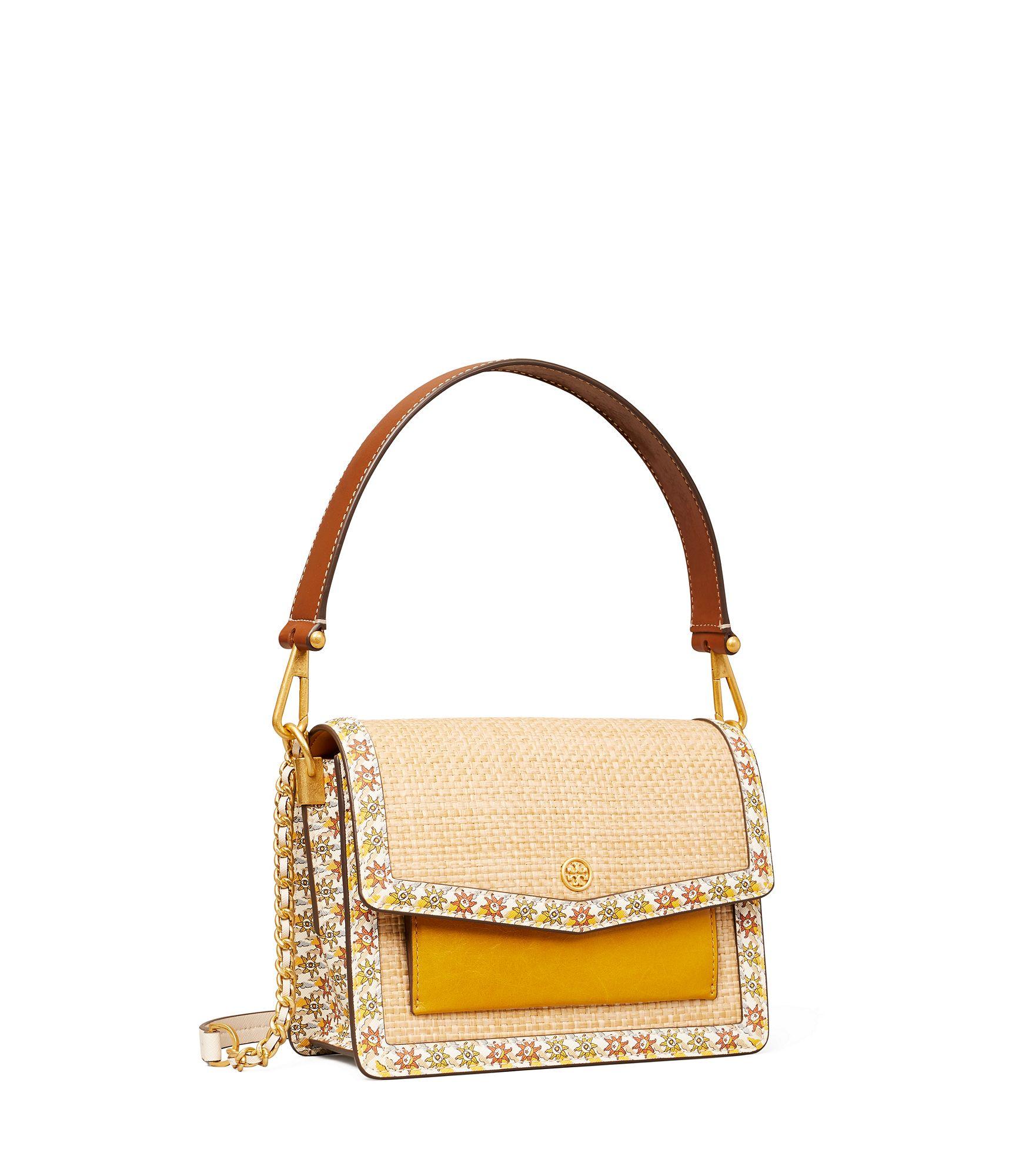 tory burch straw shoulder bag