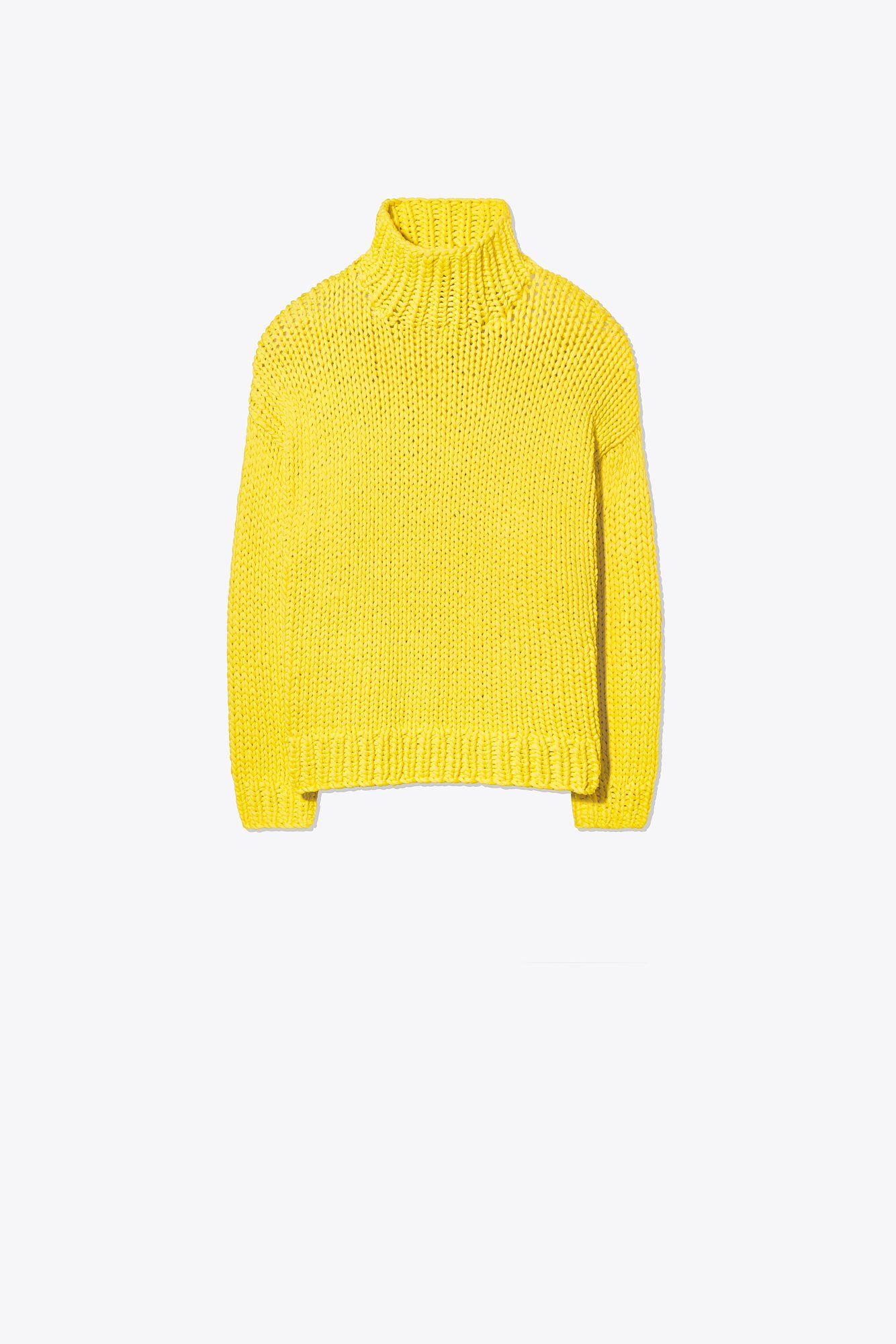 Tory Sport Hand-knit Sweater in Yellow | Lyst
