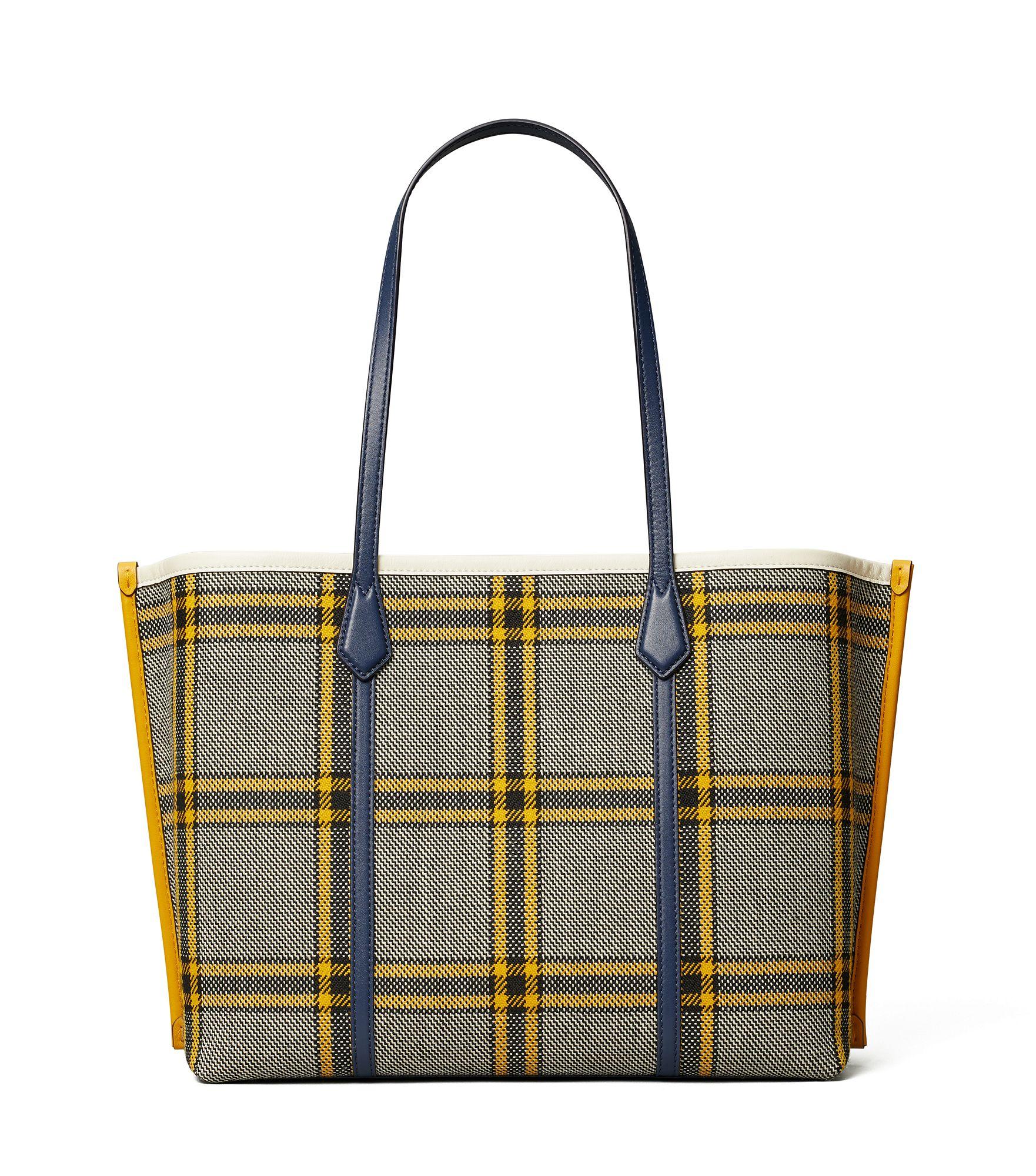 Tory Burch Perry Plaid Triple-compartment Tote Bag - Lyst