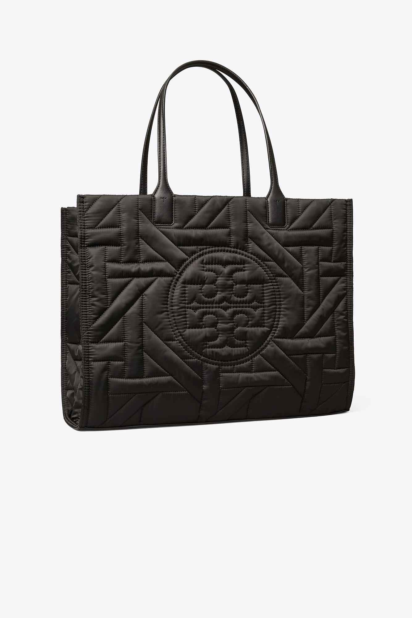 Tory Burch Ella Basketweave Tote in Black Lyst Canada