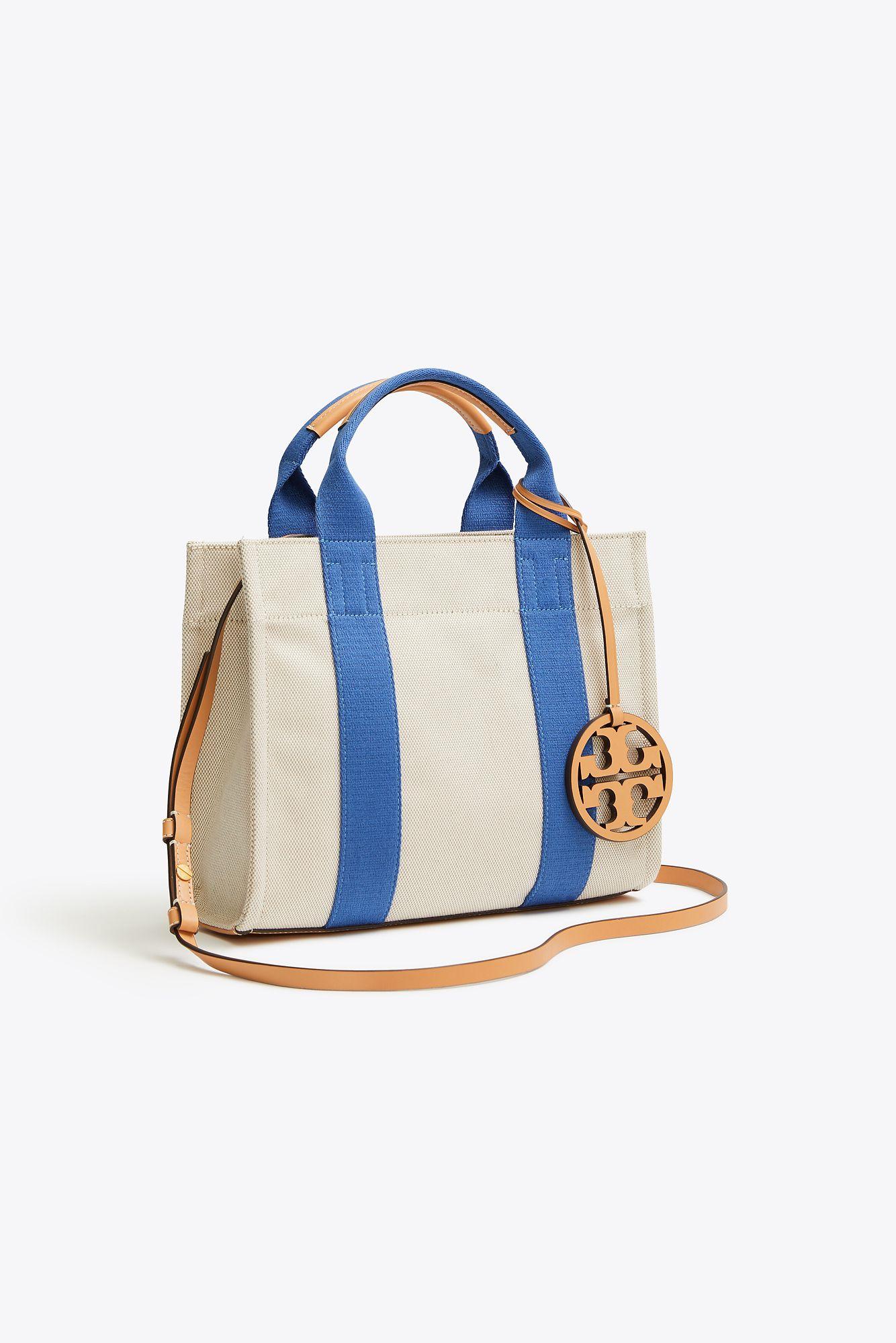 tory burch miller striped mini tote