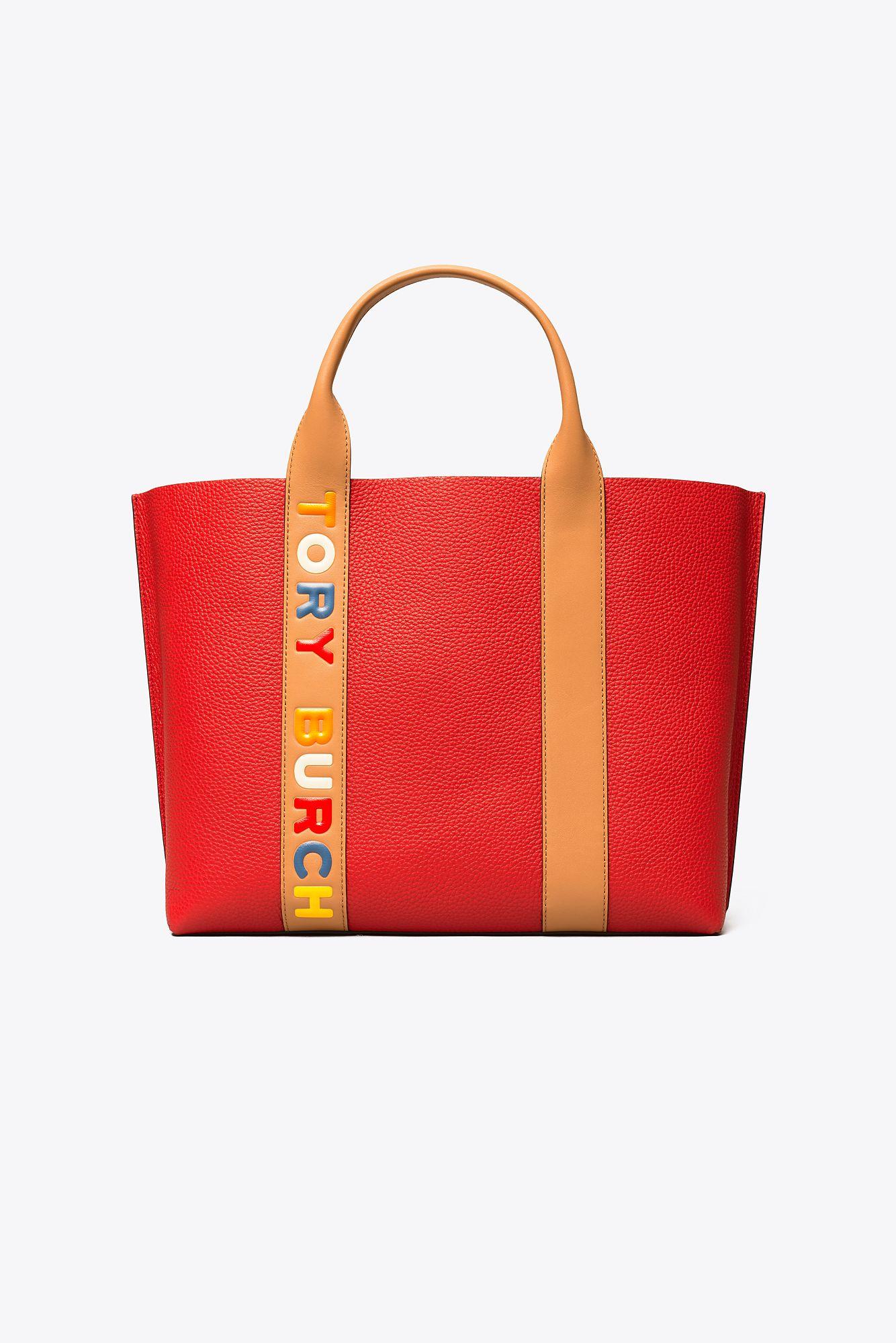 Tory Burch Perry Triple-compartment Tote Bag in Red