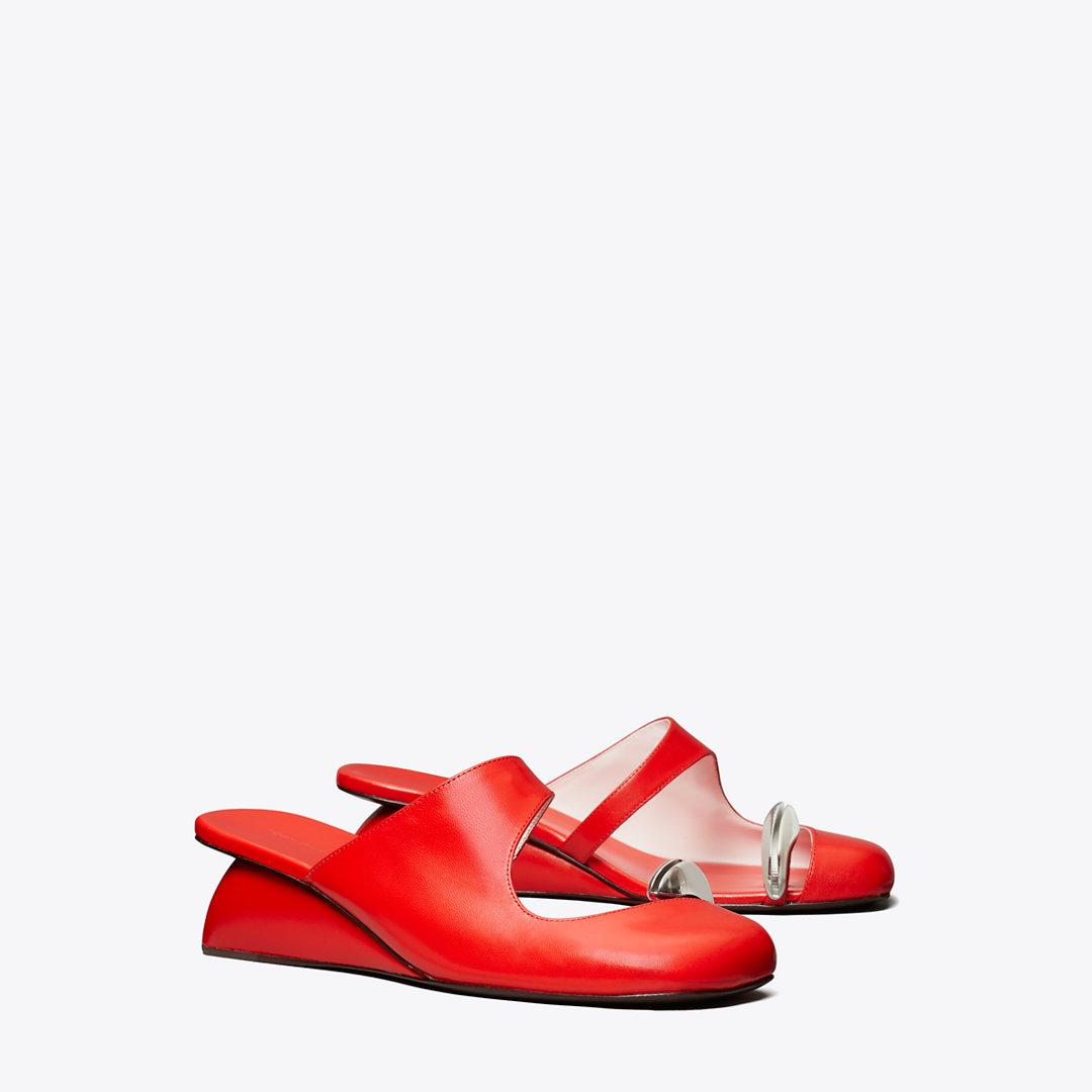 ❤️Tory Burch wedge シューズ　赤　サンダル TORY BURCH Miller Wedge Sandal in Tory Red 7 | eBay
