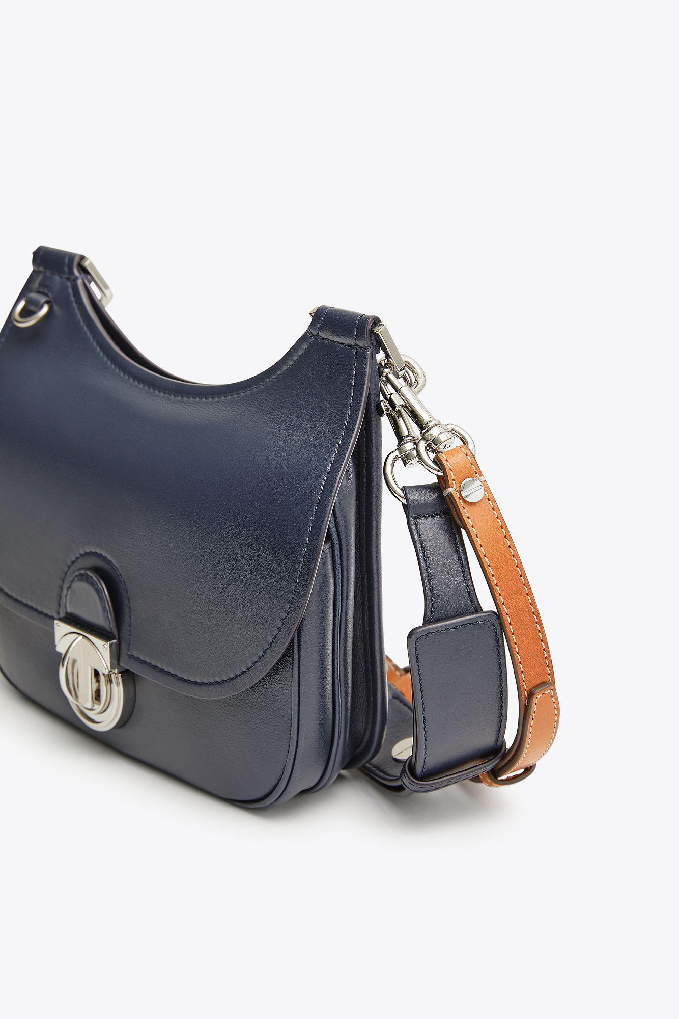 tory burch james saddle bolsa