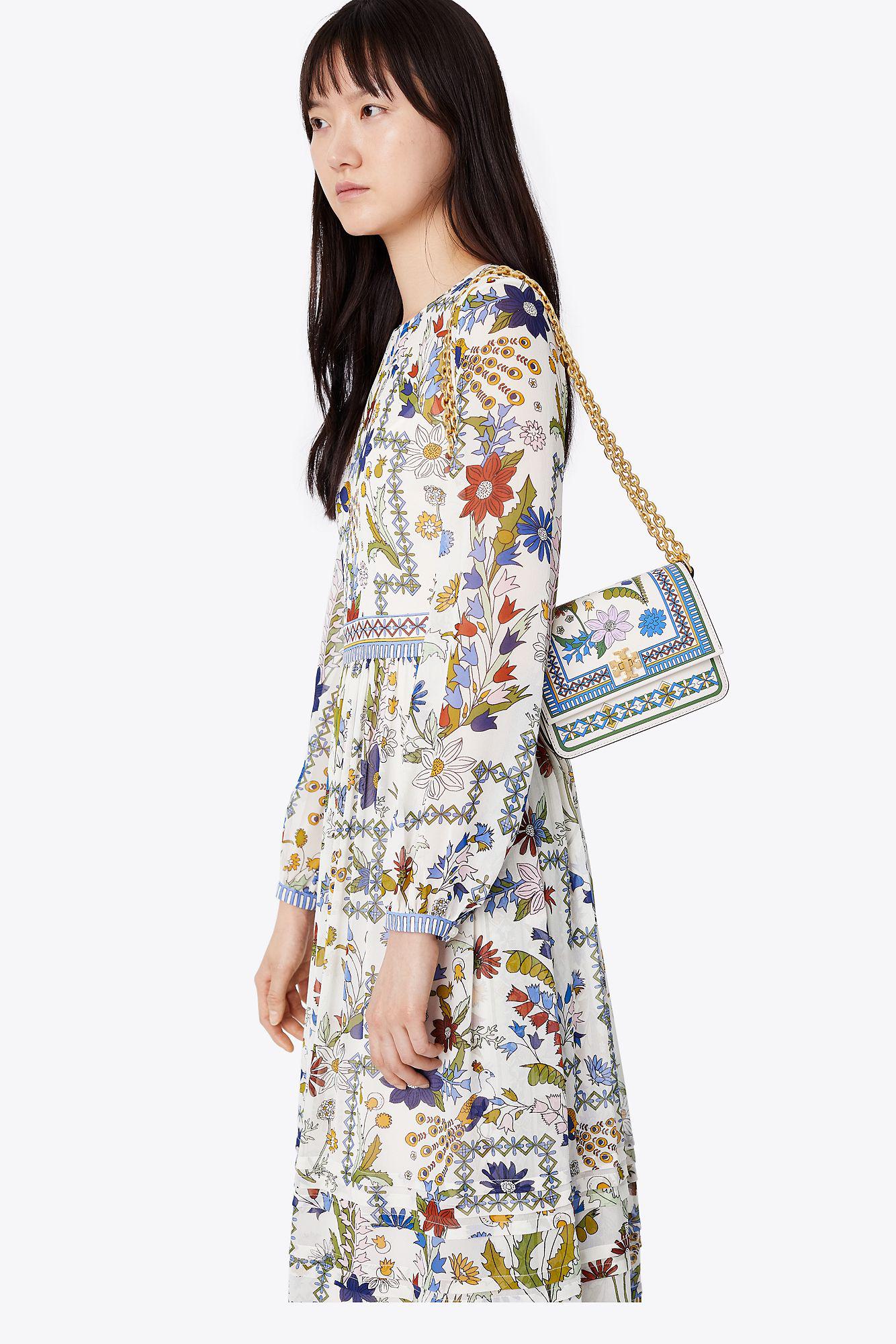 Tory Burch Kira Floral Mini Shoulder Bag