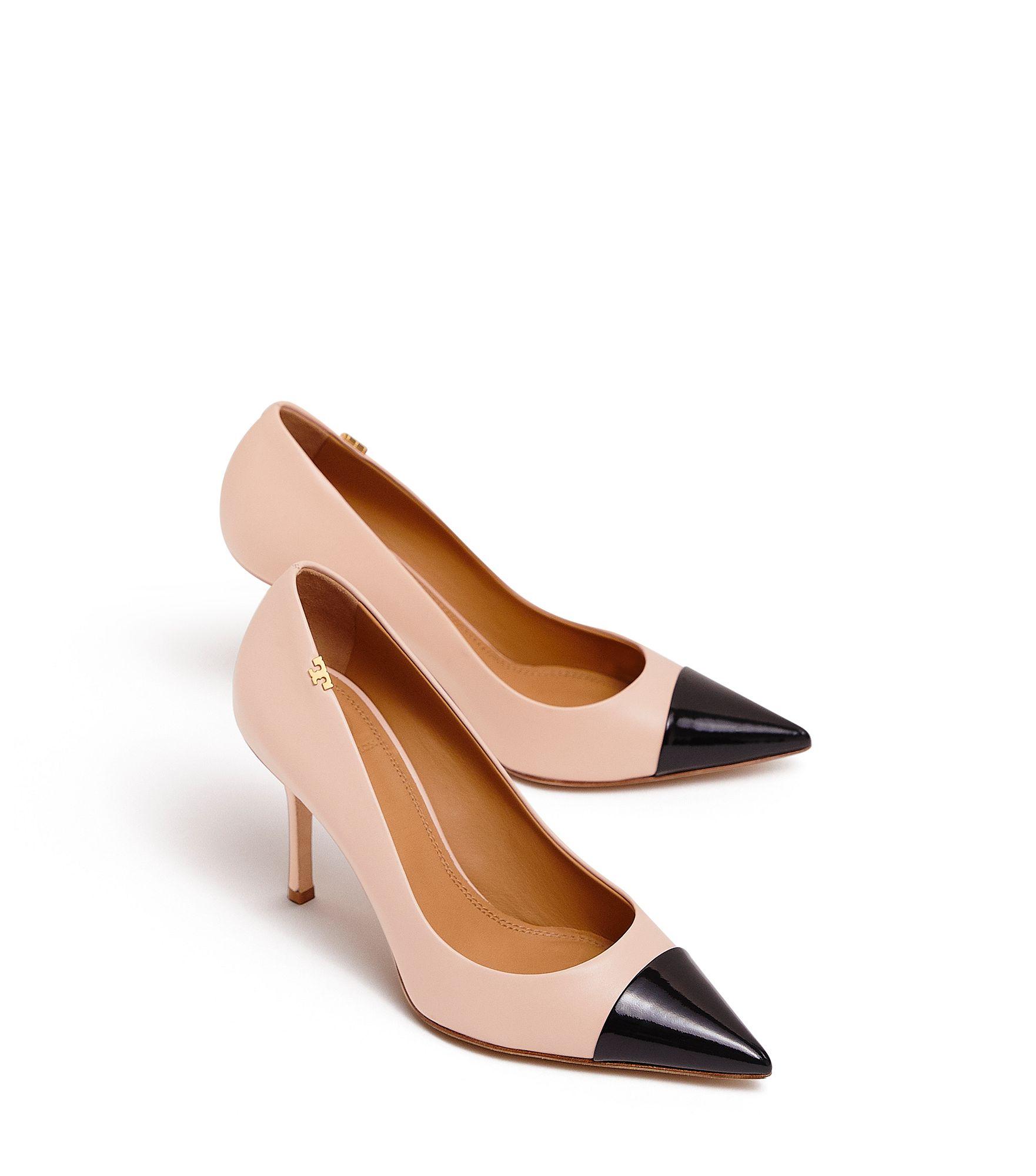 Tory Burch Penelope Cap Toe Pump in Pink | Lyst