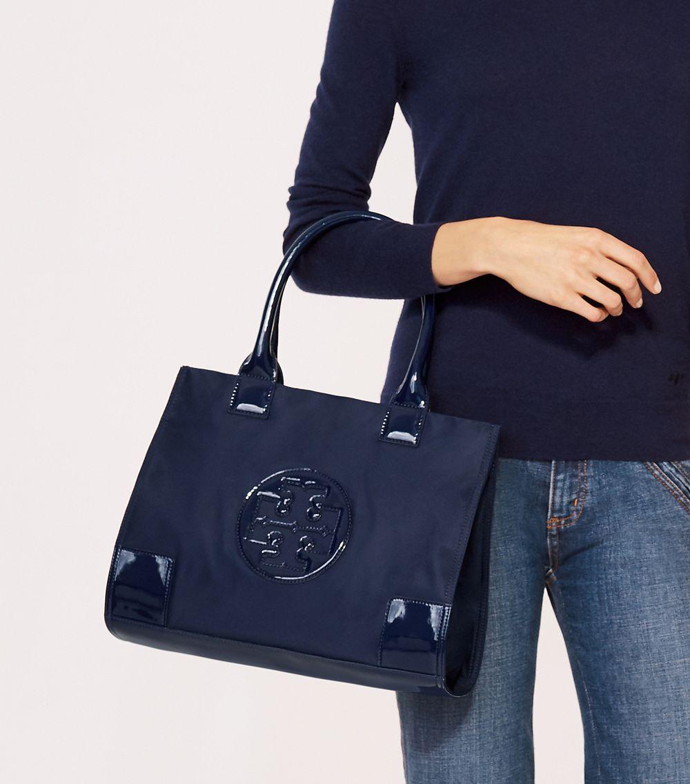 tory burch ella mini tote black