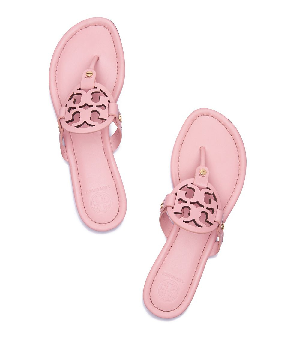 Top 72+ imagen blush pink tory burch sandals
