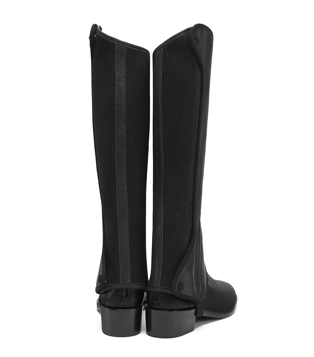 tory burch milburn leather riding boot