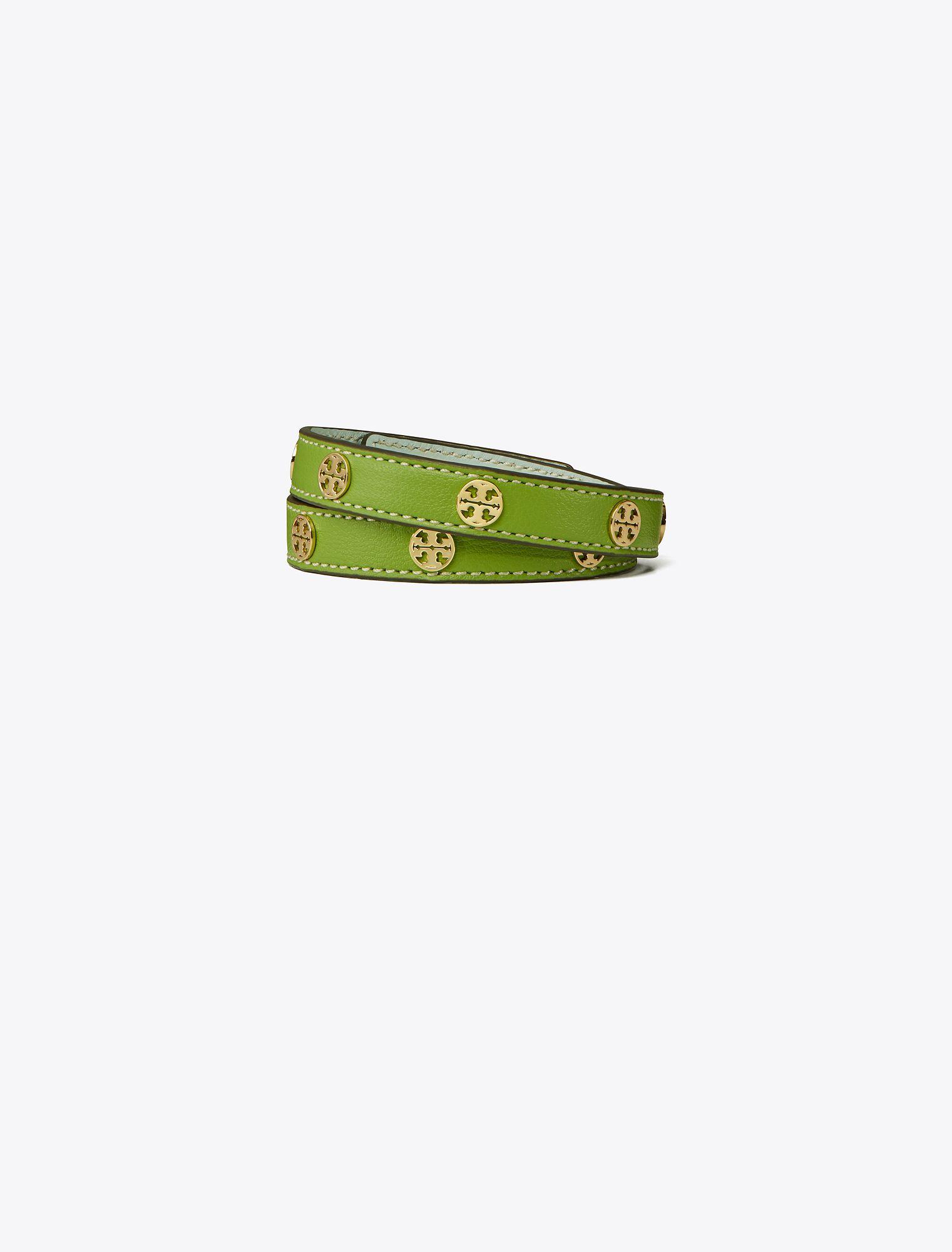 Tory Burch Miller Doublewrap Bracelet in Green Lyst