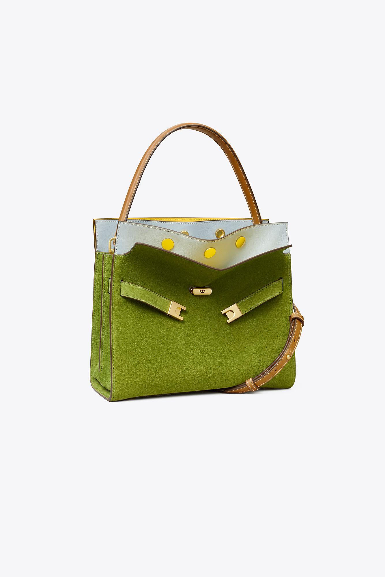 Tory Burch Lee Radziwill Double Bag in Green