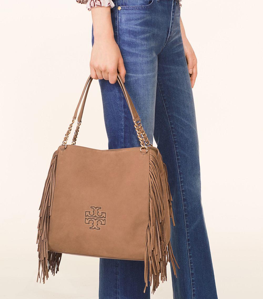 Tory Burch Suede Harper Fringe Center 
