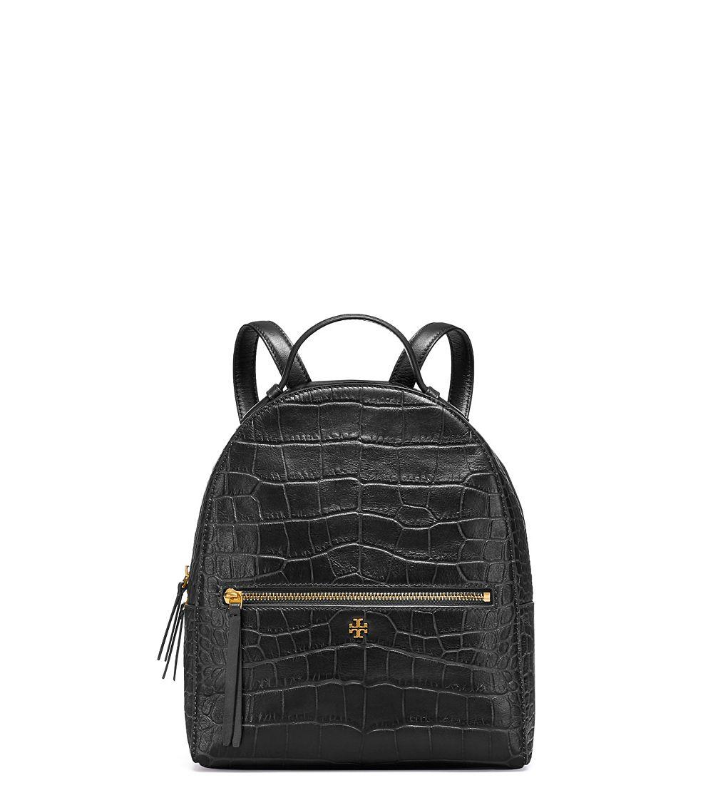 Tory Burch Croc Embossed Leather Mini Backpack (SHF-23657) – LuxeDH