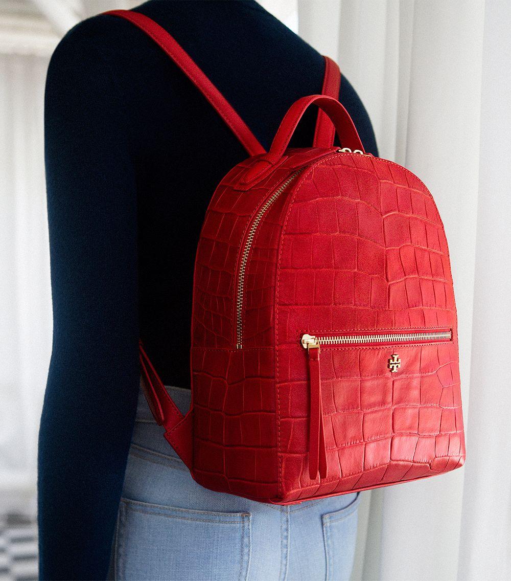 red tory burch backpack