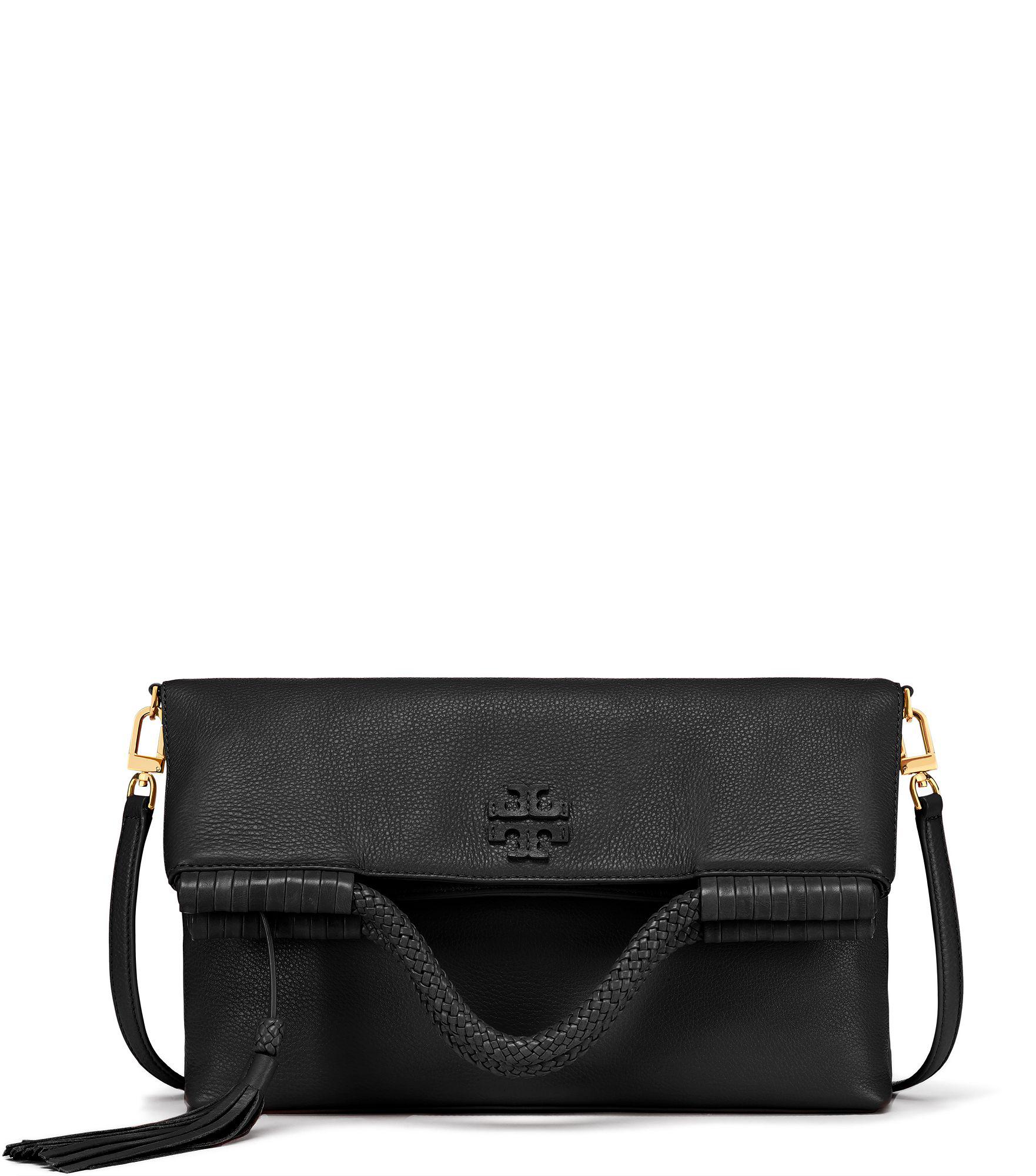 Tory Burch Pebbled Leather Taylor Fold Over Mini Crossbody Bag (SHF-22 –  LuxeDH