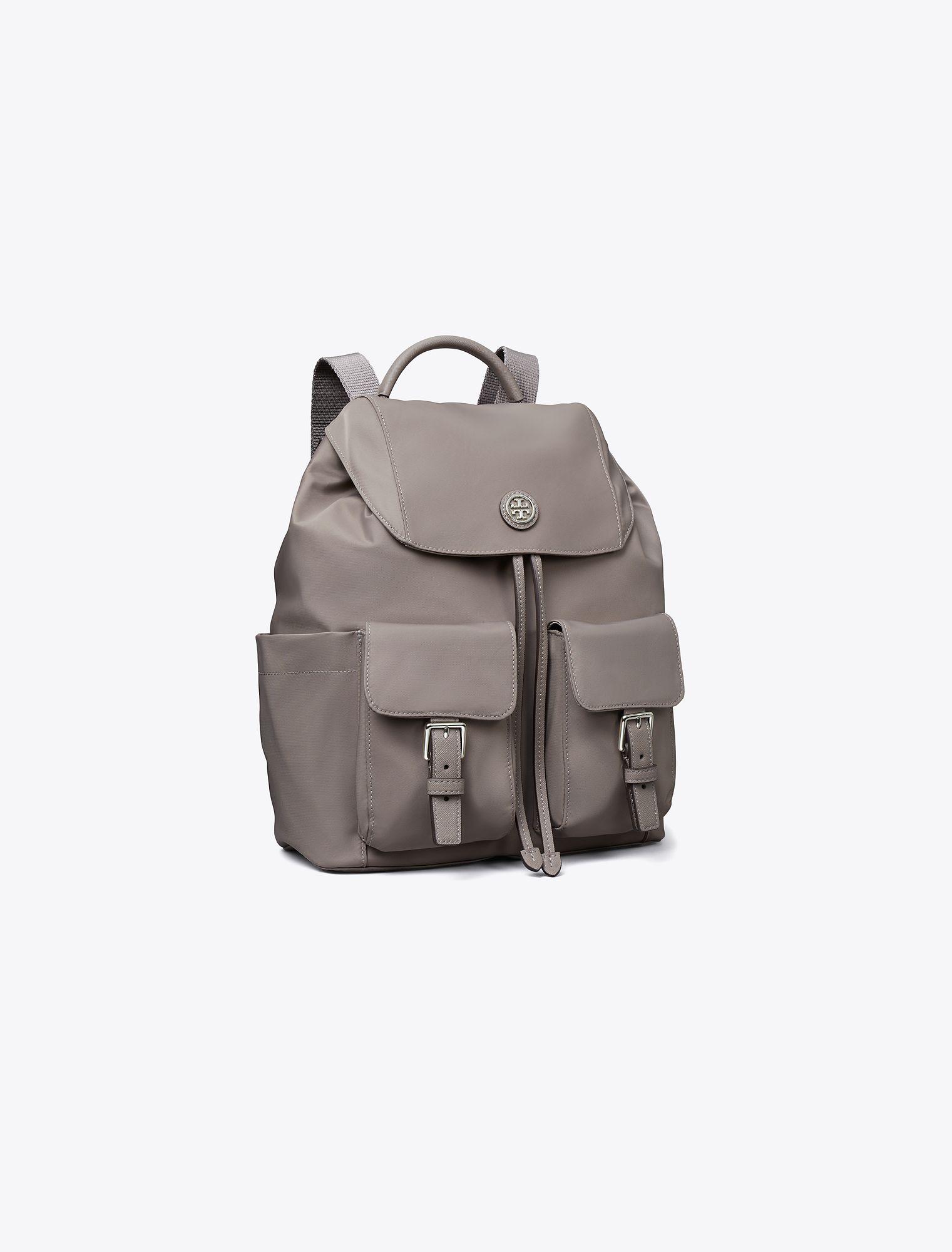 Nylon top flap backpack