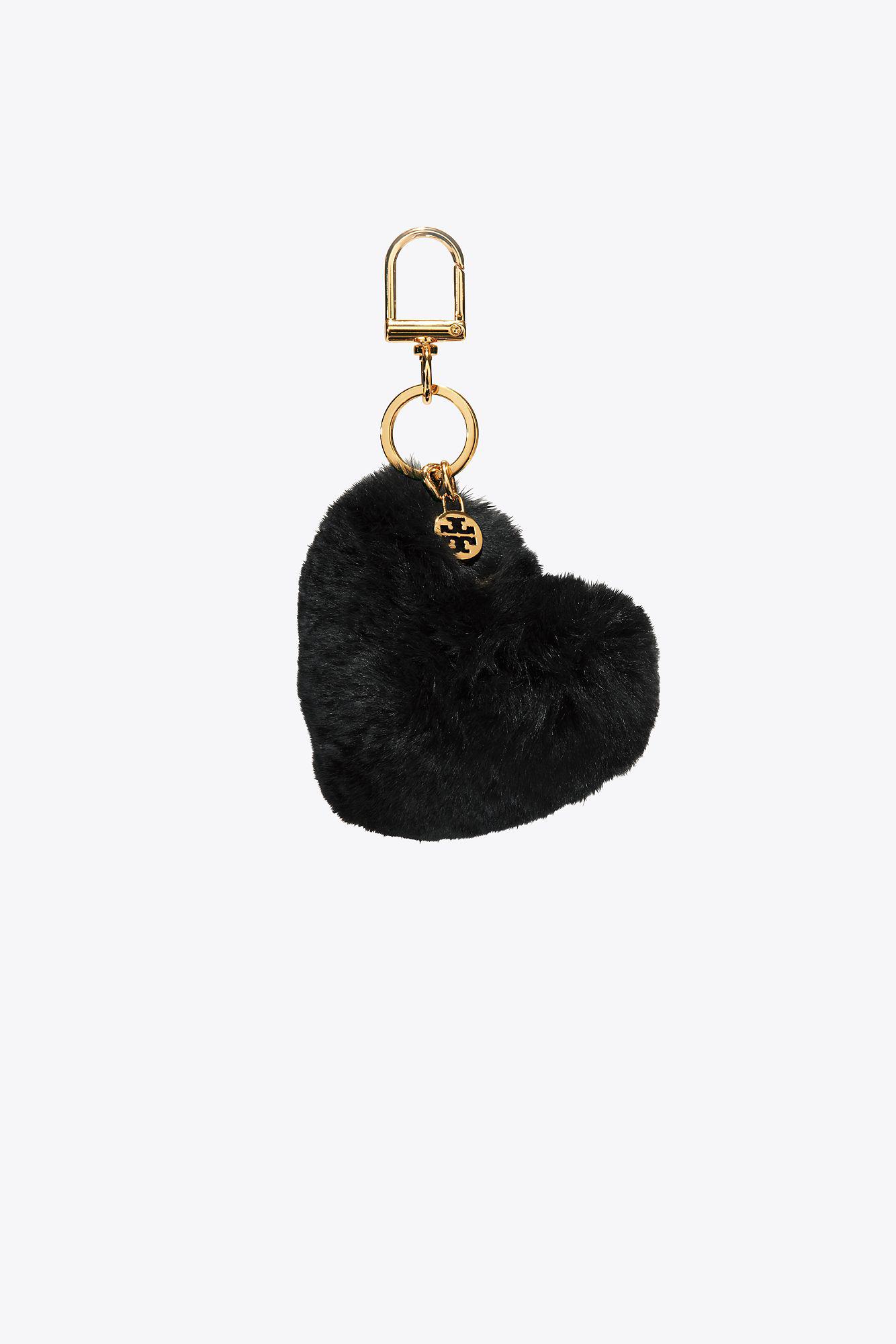 tory burch heart keychain