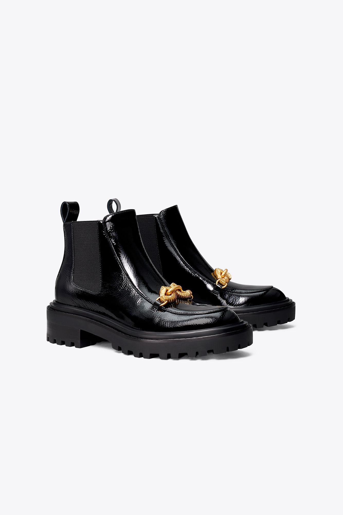 tory burch chelsea lug sole ankle boot