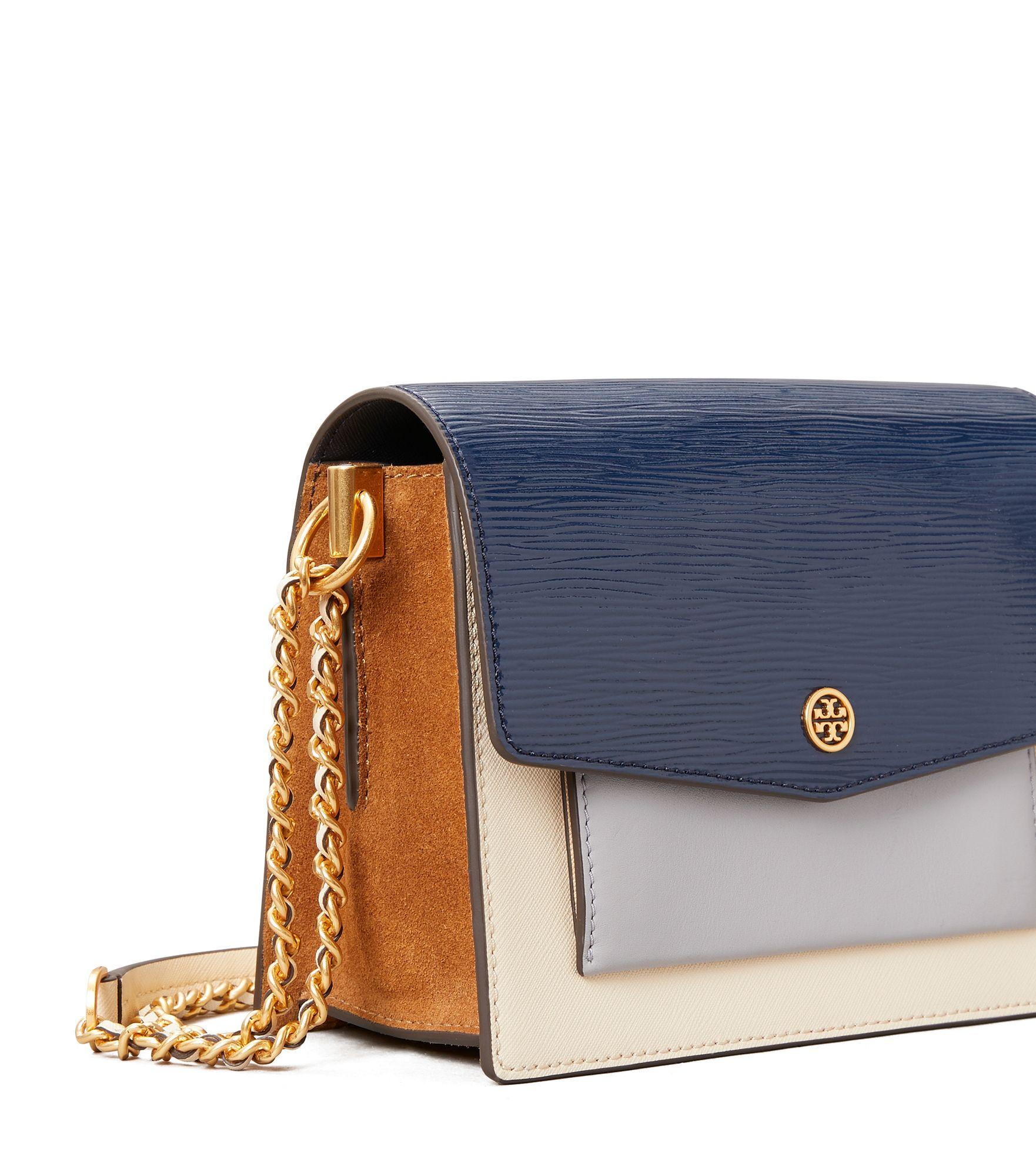 Tory Burch Leather Robinson Color-block Convertible Shoulder Bag in ...