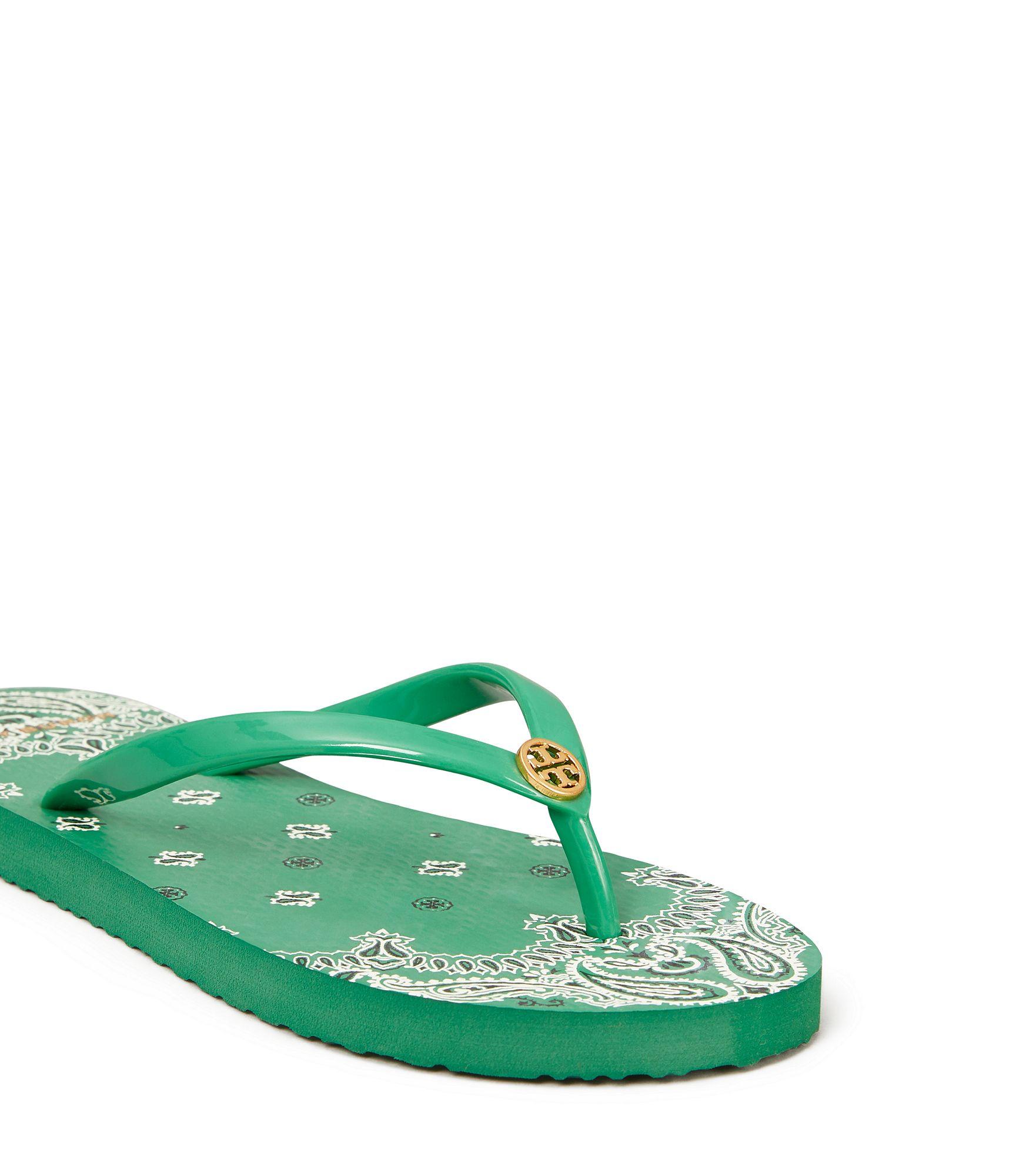 tory burch flat flip flops