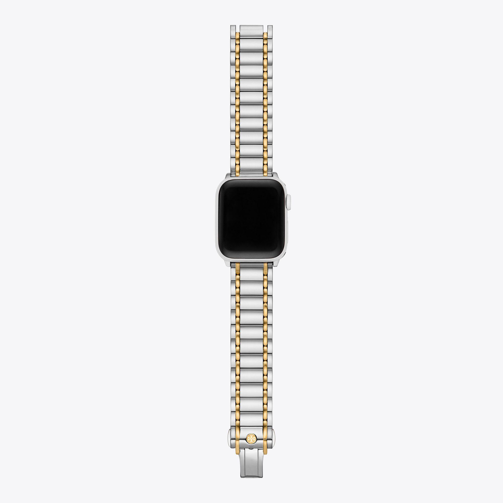 Tory Burch Apple Watch® Two Tone Bracelet in Black Lyst