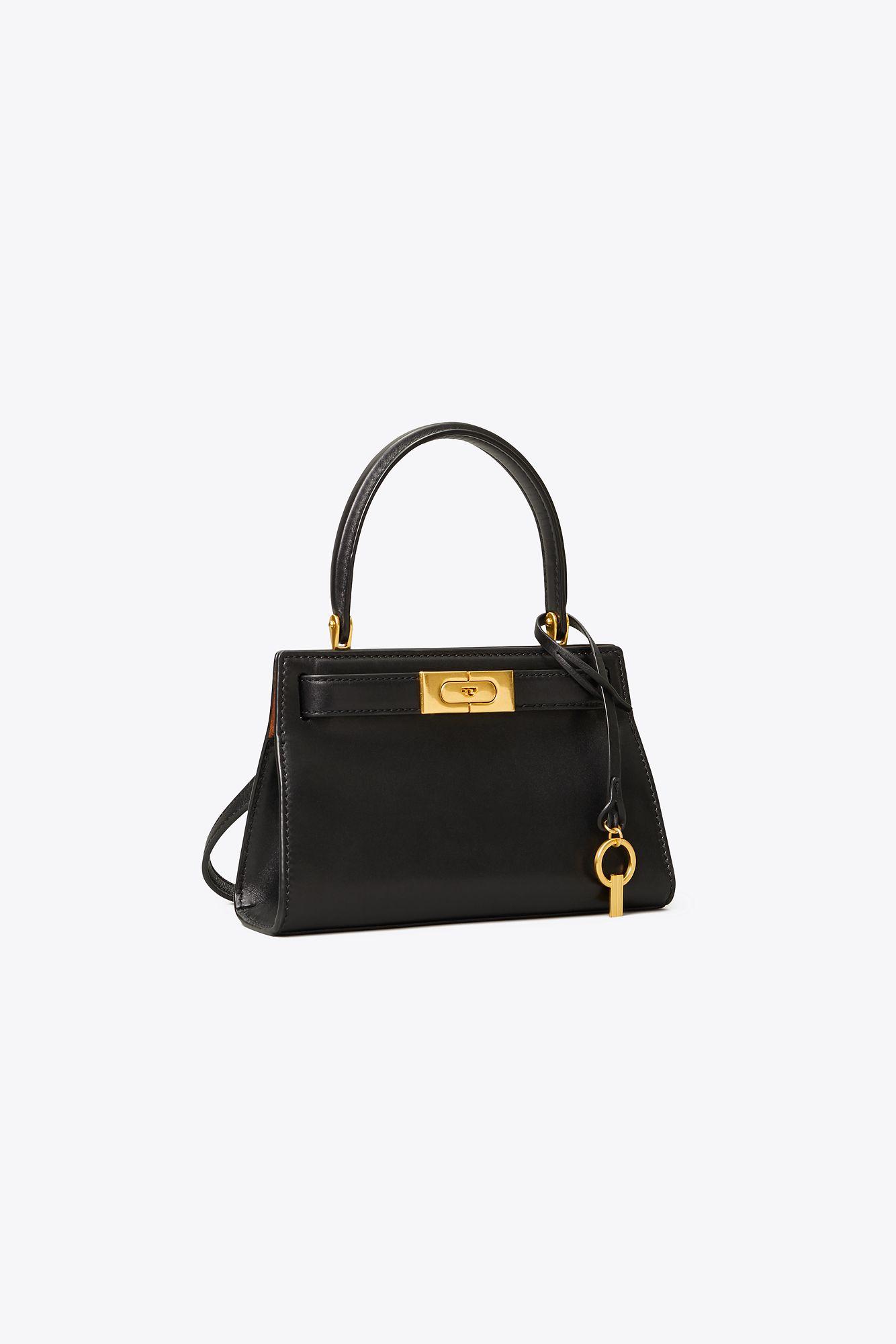 Tory Burch Mini Lee Radziwill Leather Bag in Black | Lyst UK Tory Burch Mini Lee Radziwill Leather Bag in Black | Lyst UK