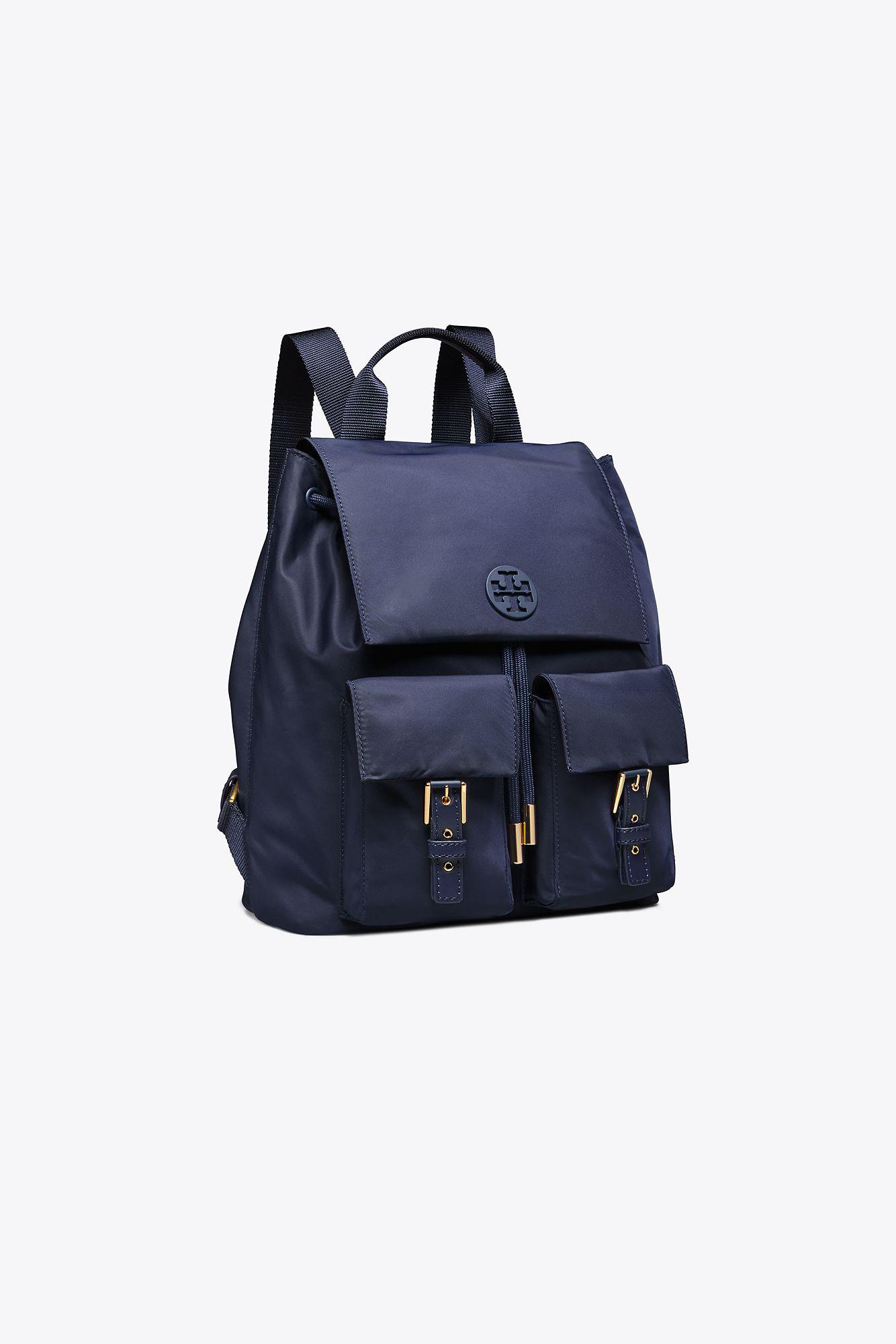 tilda nylon flap backpack