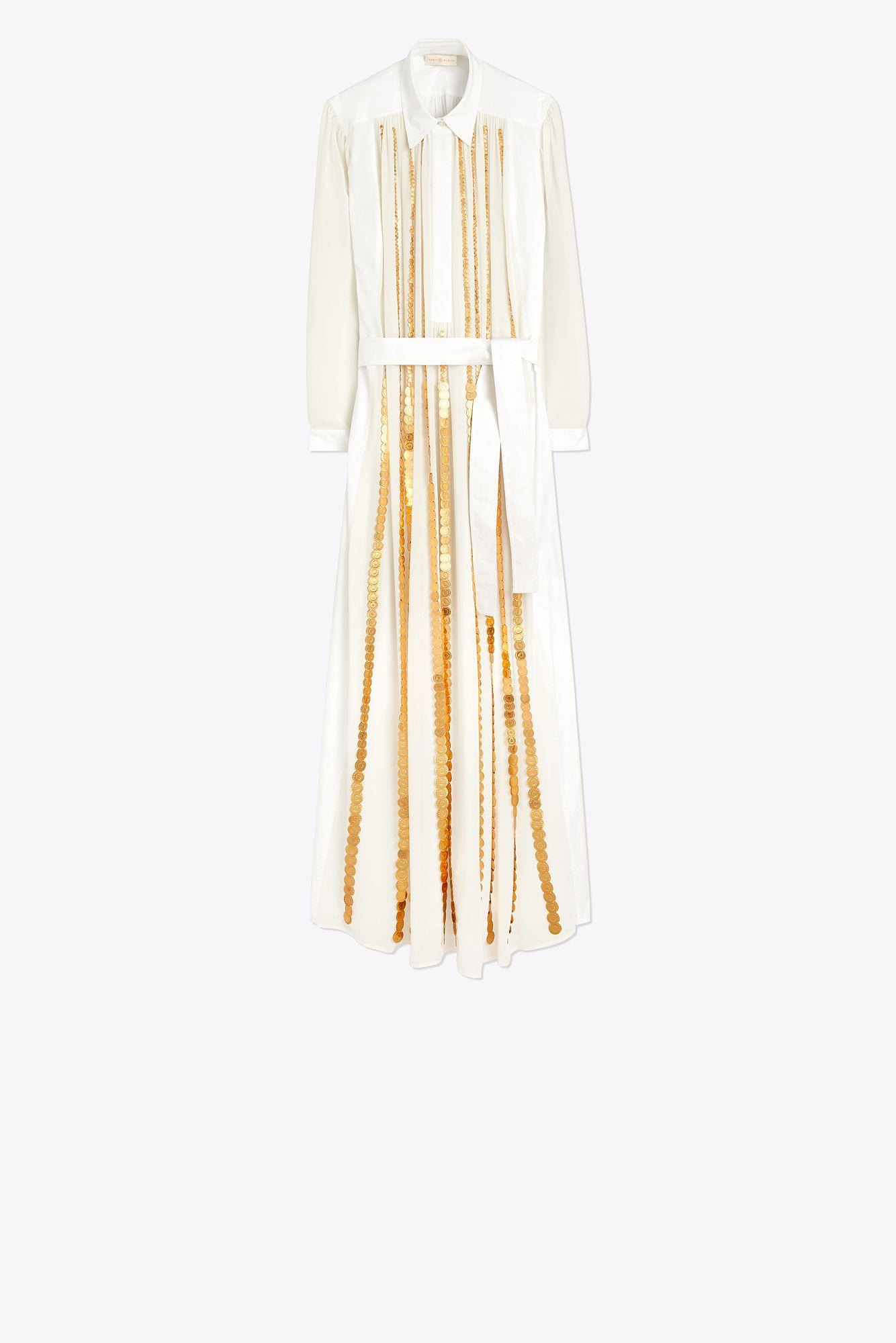 tory burch white dress