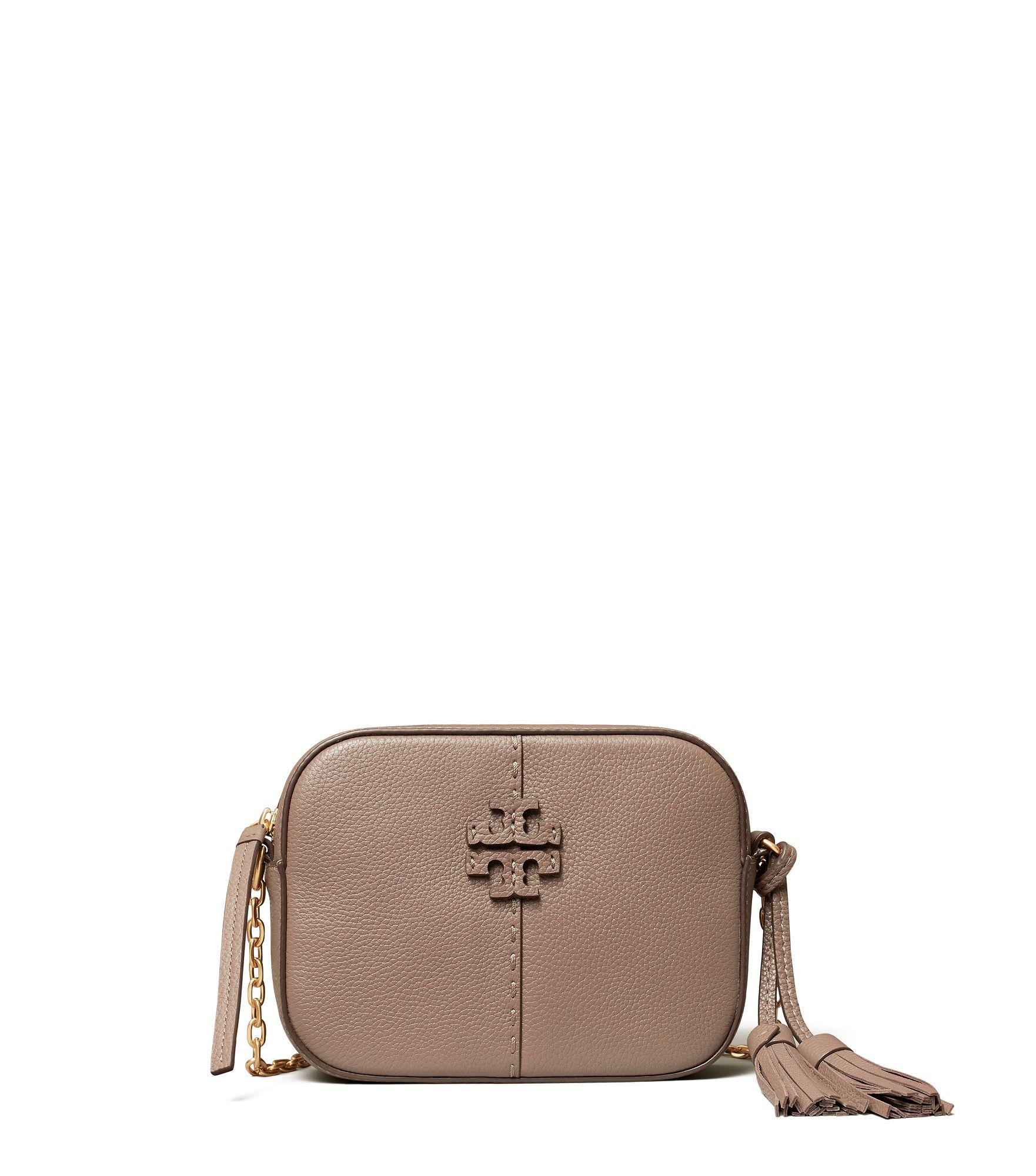 Tory Burch Leather 'mcgraw' Shoulder Bag Grey in Gray - Save 27% - Lyst