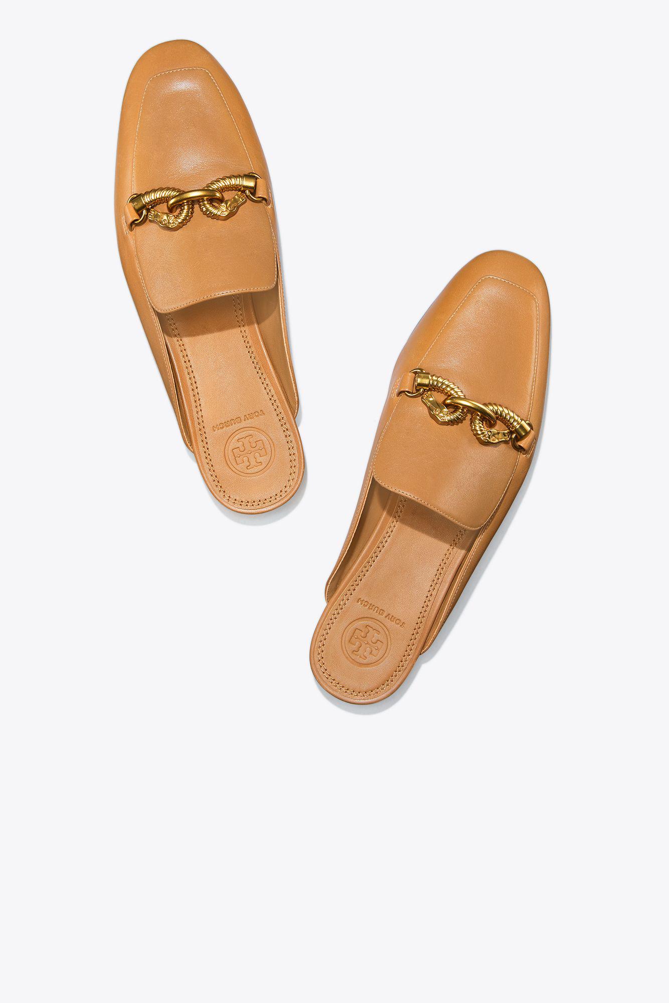 Tory Burch Leather Jessa Backless Loafer - Lyst
