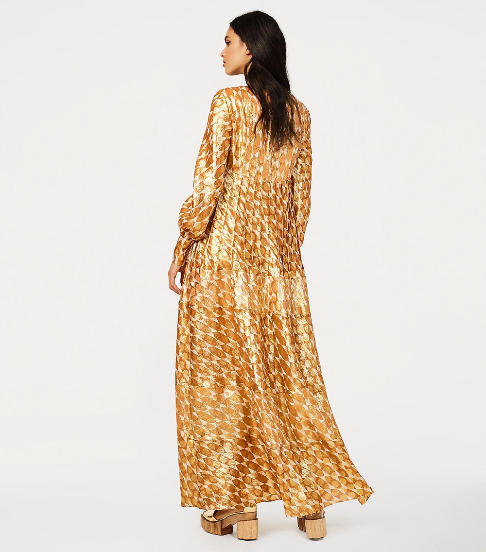 long sleeve diamond dress DIAMOND - EMBELLISHED HIGH - SLIT LONG main image 0