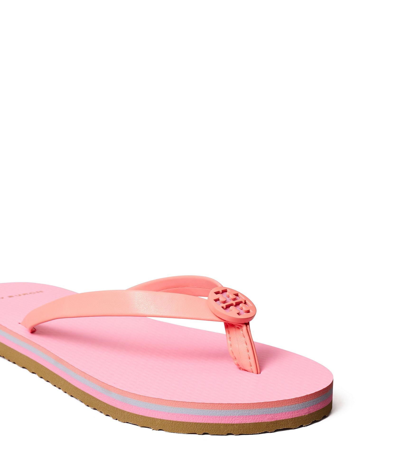 Tory Burch Mini Minnie Flip-flop in Pink | Lyst