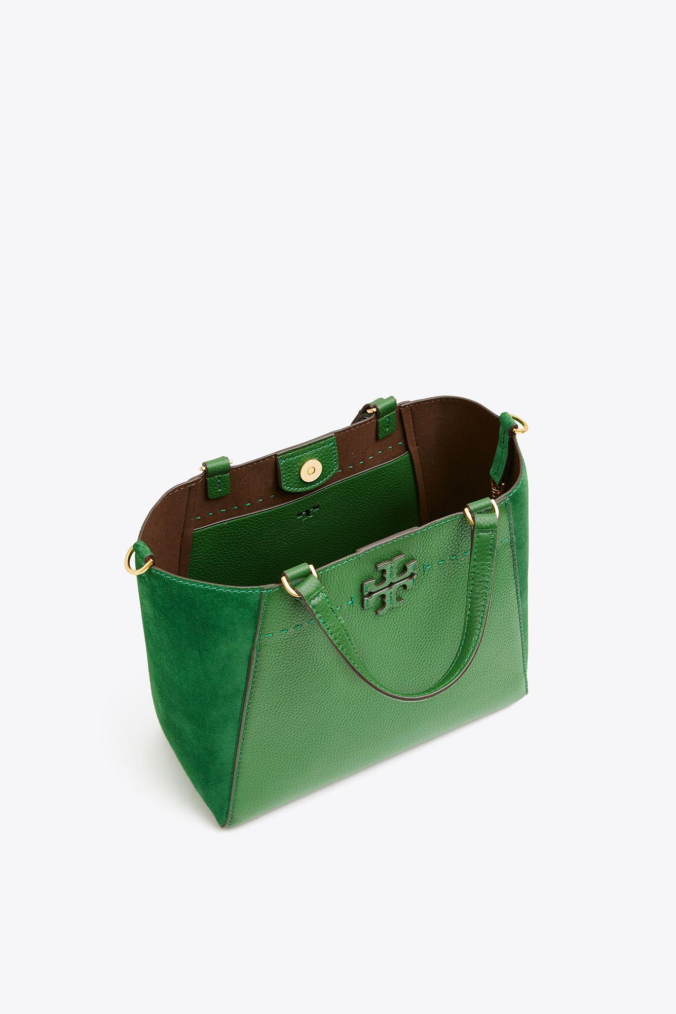 tory burch mcgraw tote green
