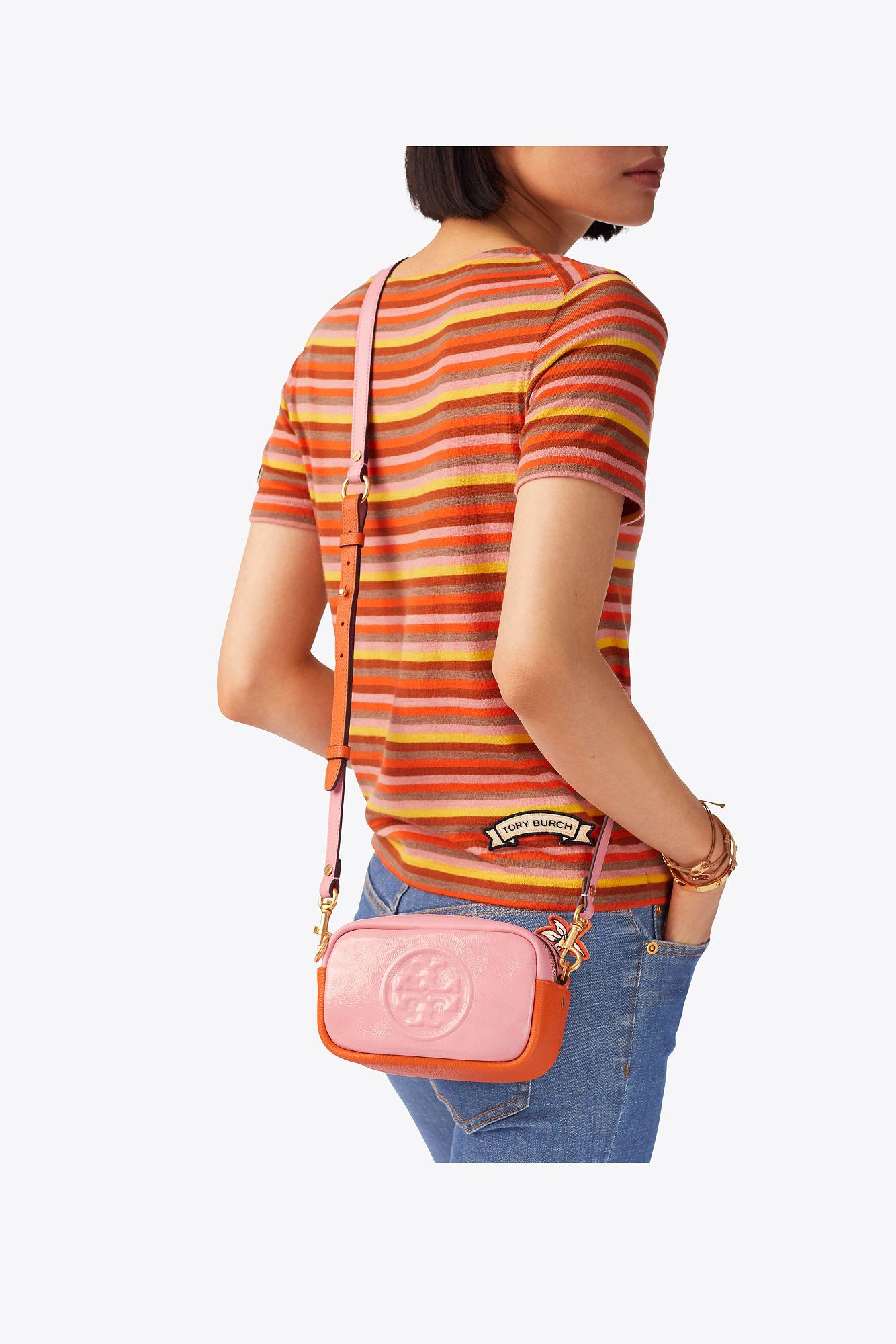 Tory Burch Perry Bombe Color-block Mini Bag in Pink | Lyst