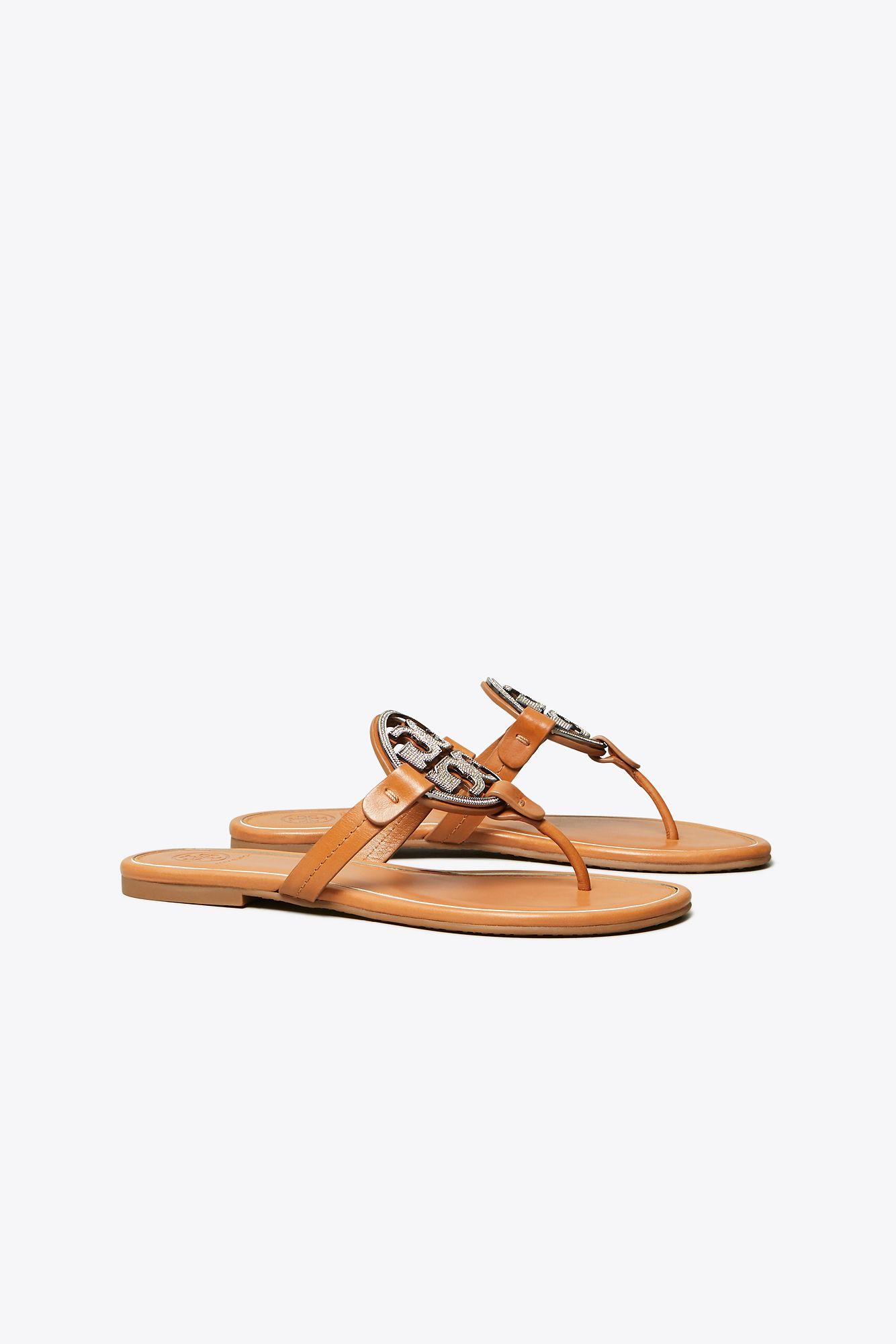 miller crystal logo sandal