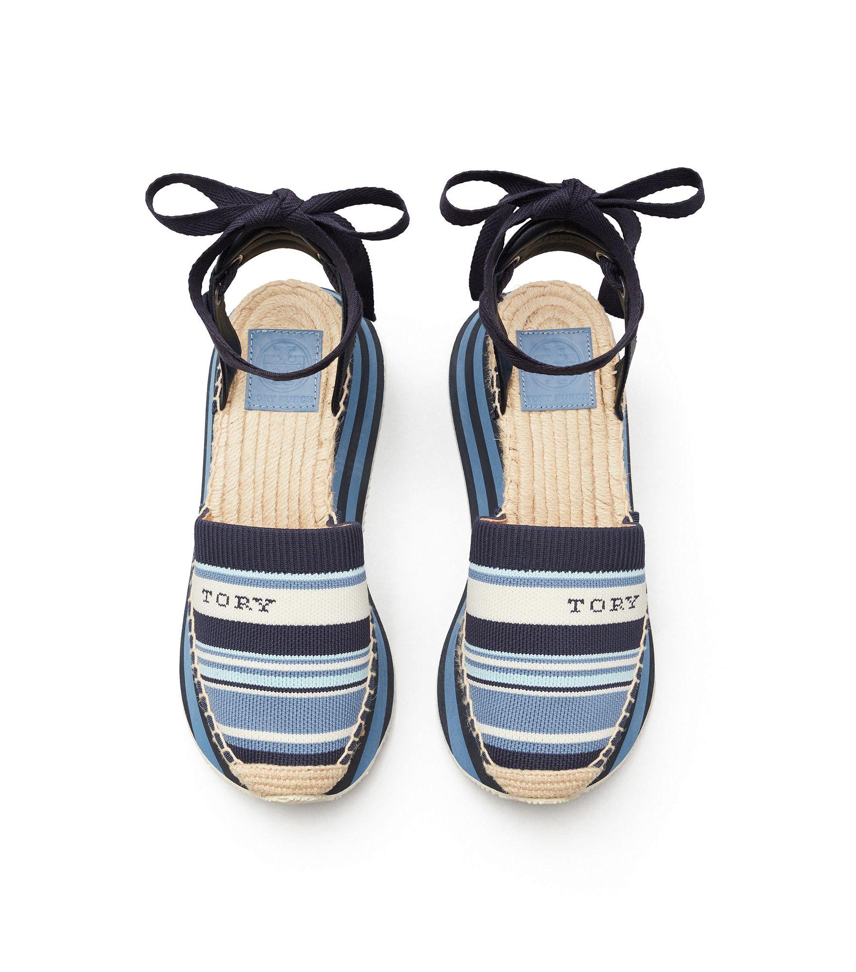 Tory Burch woven-strap lace-up … curated on LTK