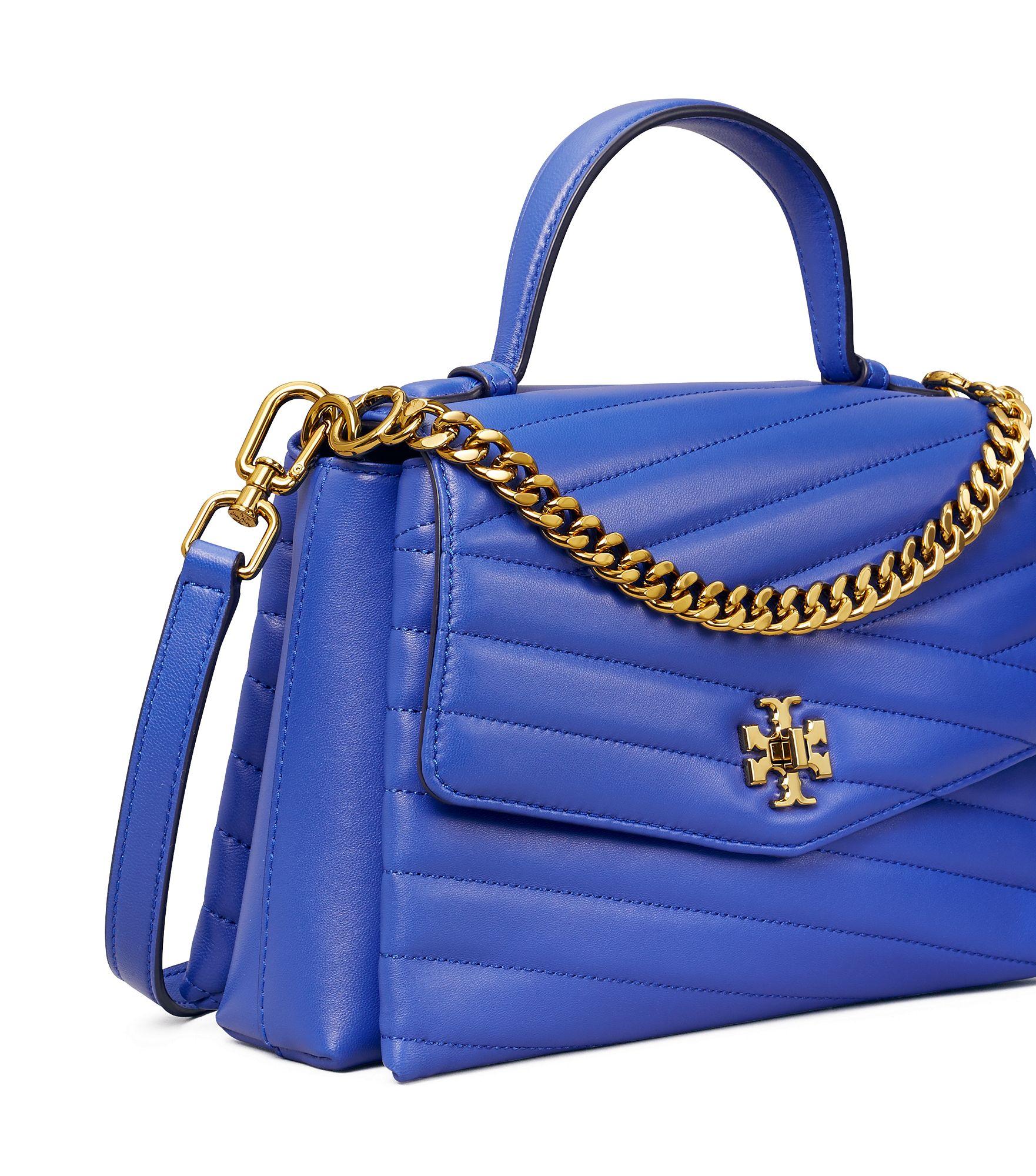 Tory Burch Kira Chevron Top-handle Satchel in Blue