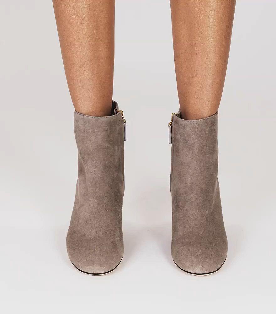 tory burch brooke ankle bootie suede